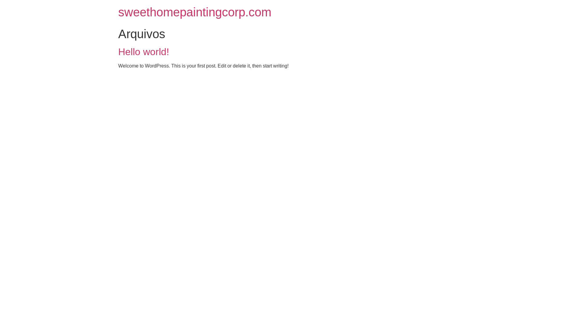 website screenshot of https://sweethomepaintingcorp.com/