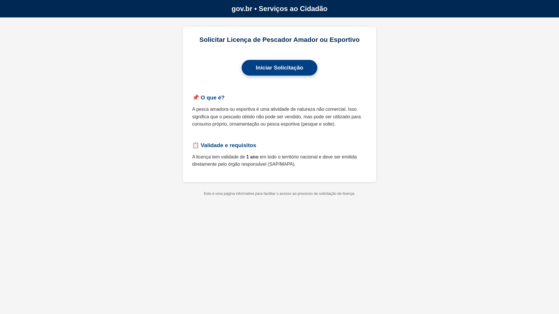 website screenshot of https://licen-a-pesca.pages.dev/