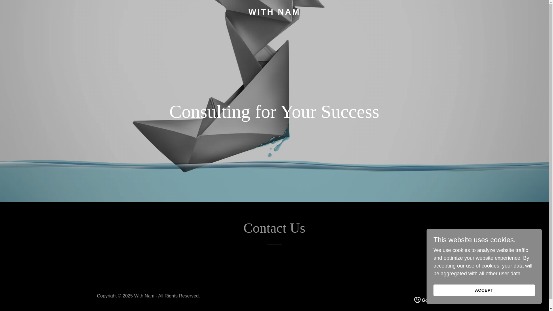website screenshot of https://withnam.in/