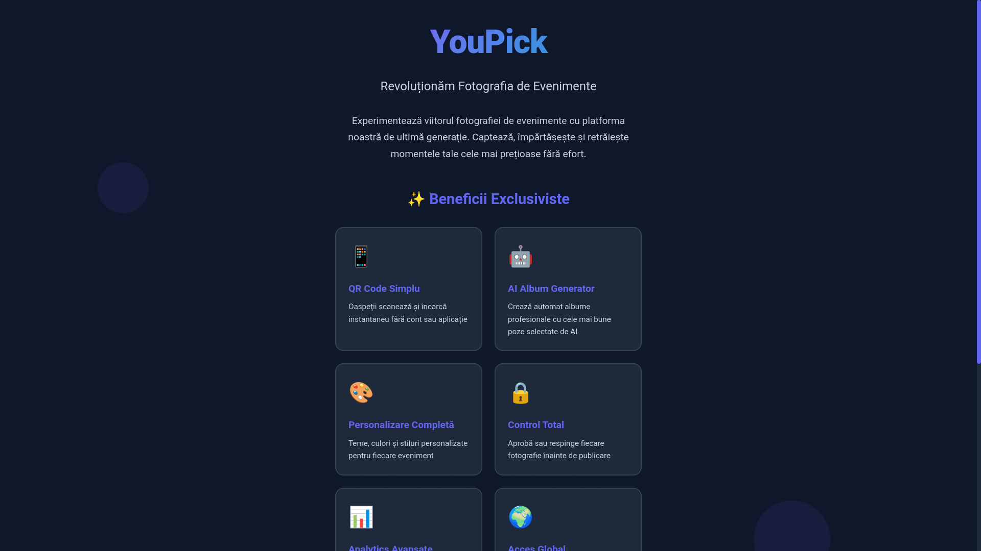 website screenshot of https://youpick.md/