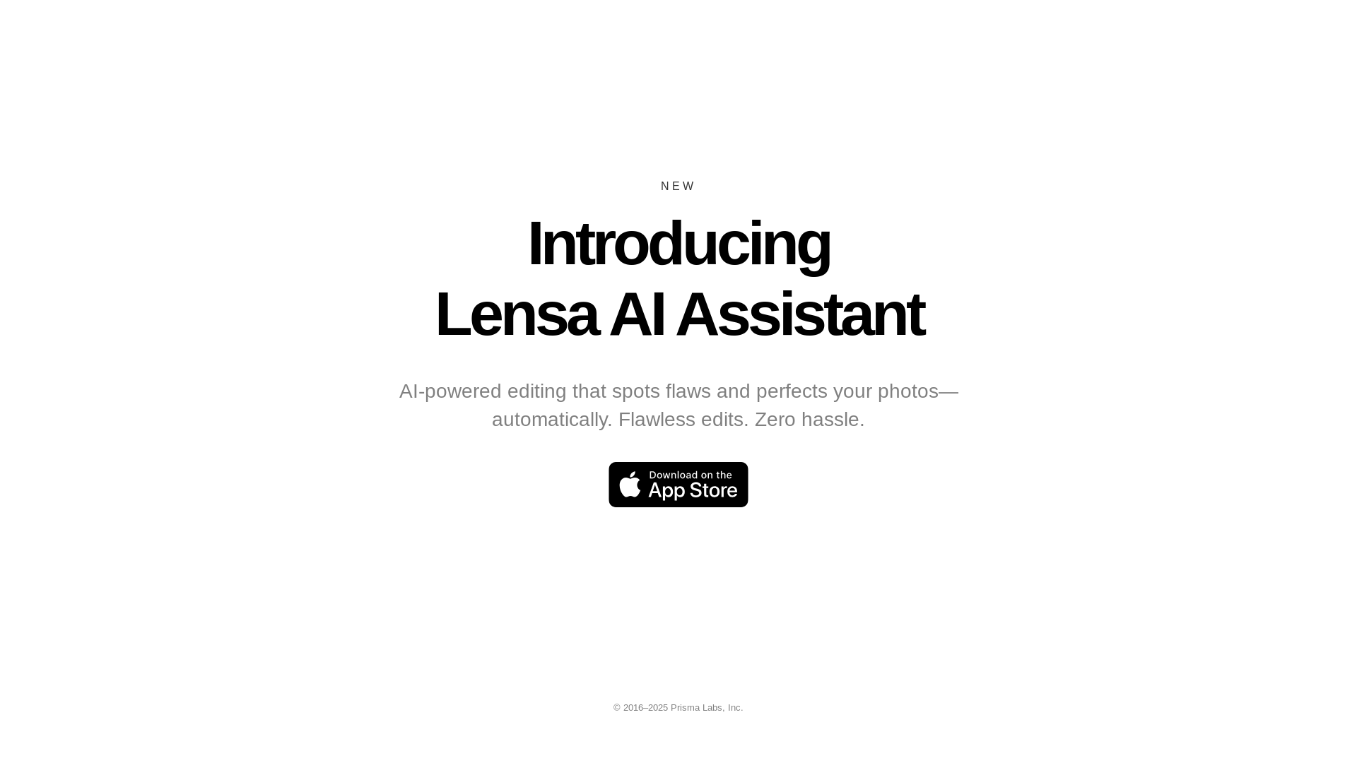 website screenshot of https://lensa-ai-assistant-web2app.pages.dev/