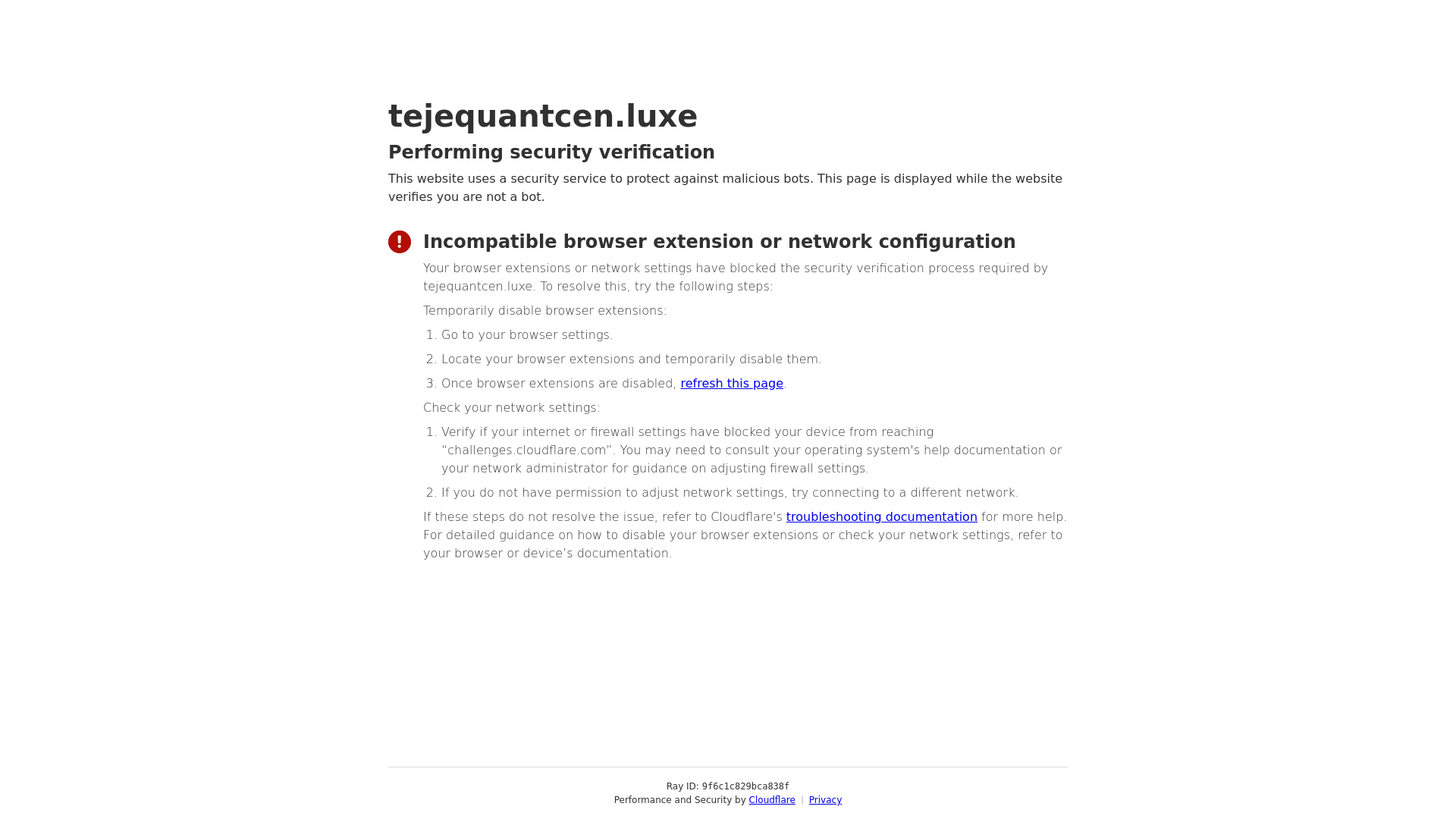 website screenshot of https://tejequantcen.luxe