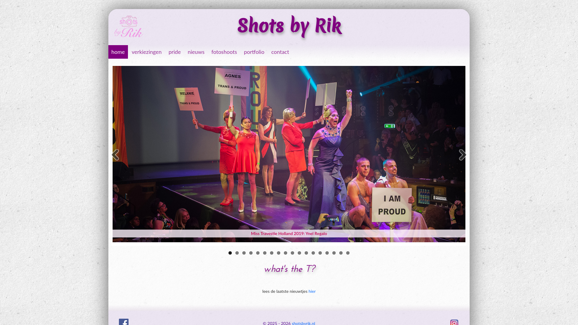 website screenshot of https://shotsbyrick.nl/