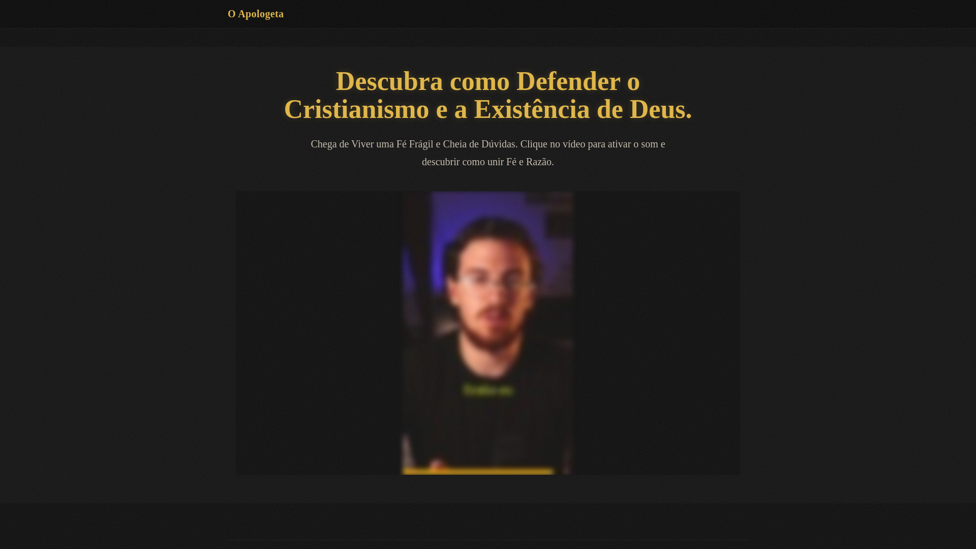 website screenshot of https://oapologeta-formacao.pages.dev/
