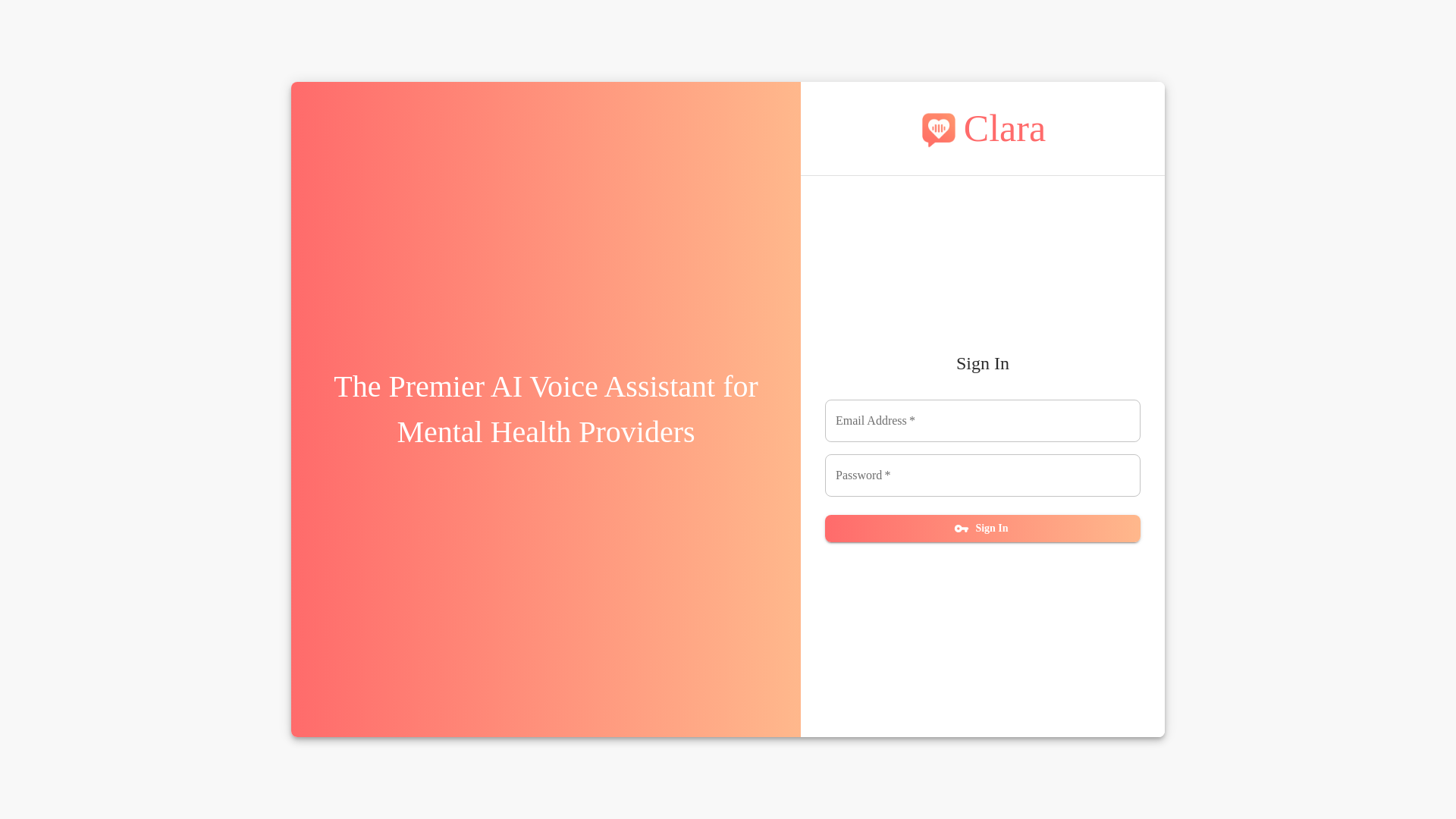 website screenshot of https://clara-psych-prod-web-app.pages.dev/