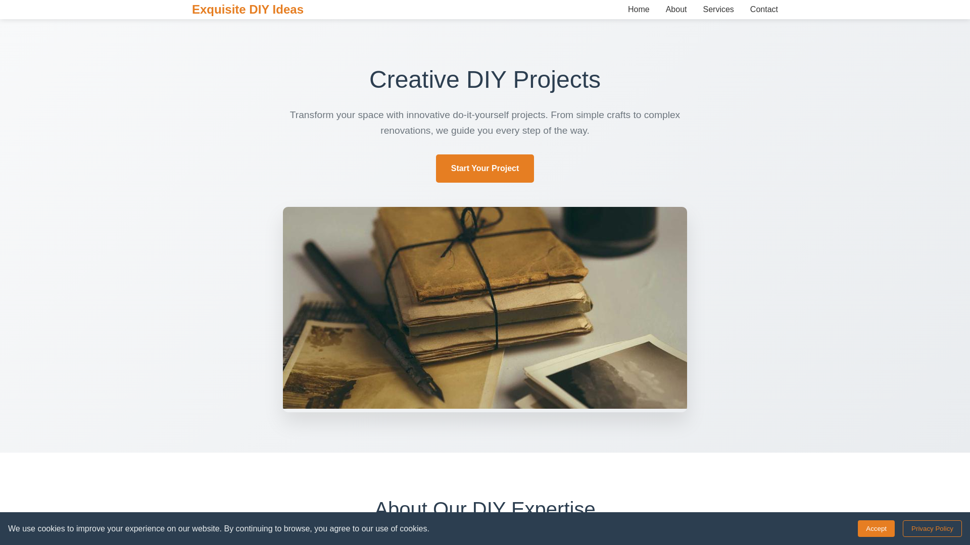 website screenshot of https://exquisitediyideas.shop/
