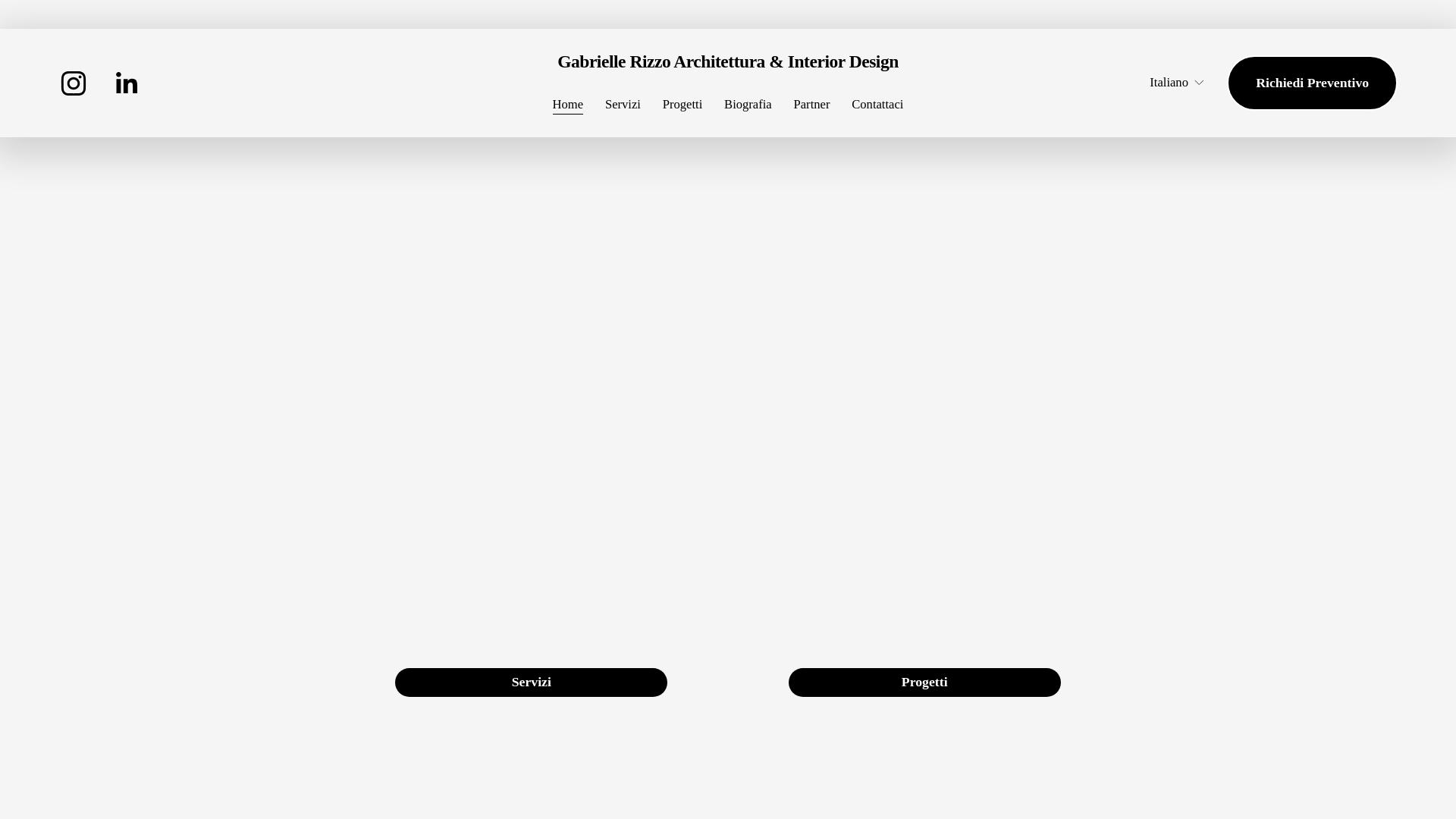 website screenshot of https://architettogabriellerizzo.it