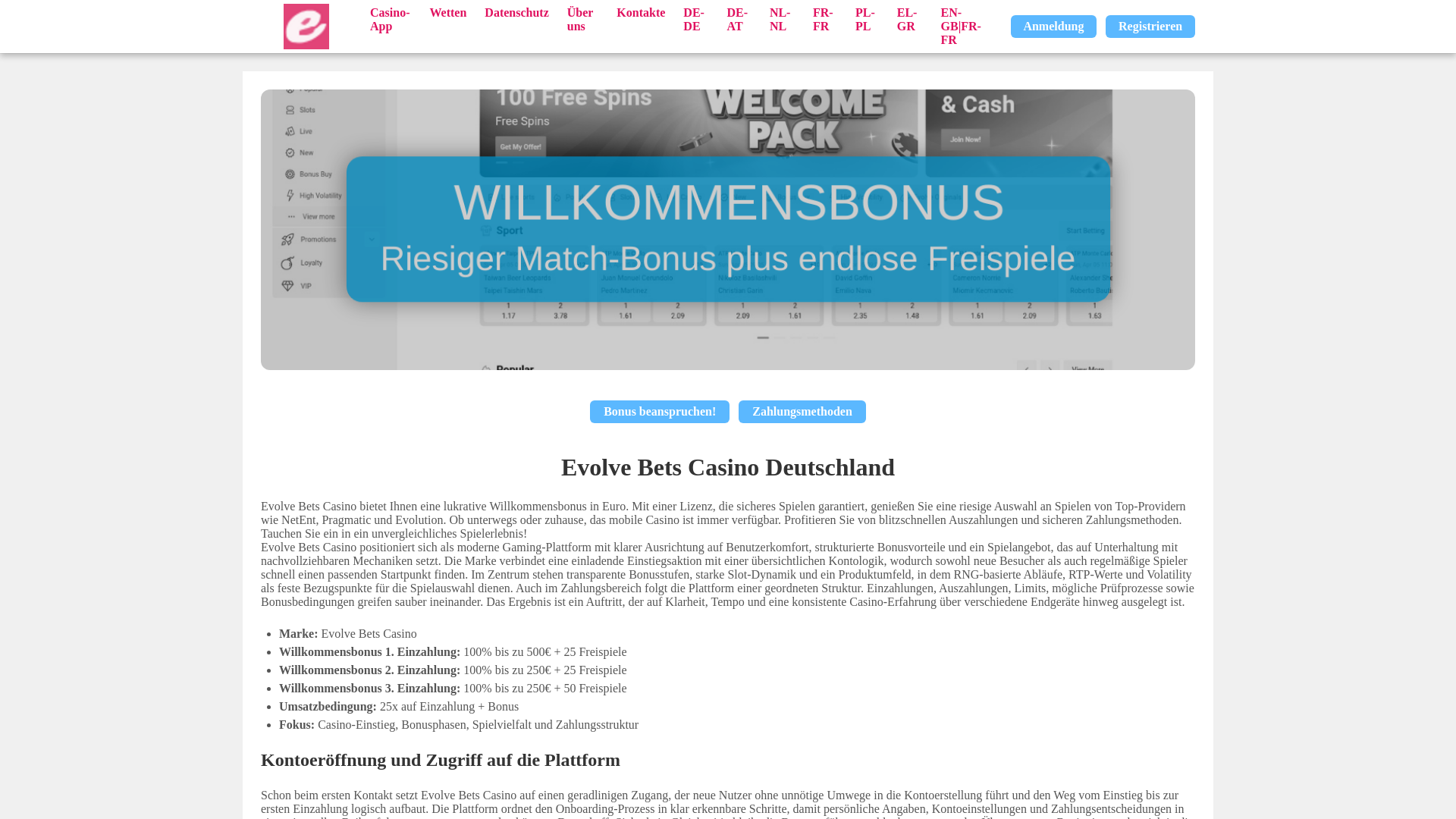website screenshot of https://casinoevolvede-com.pages.dev/