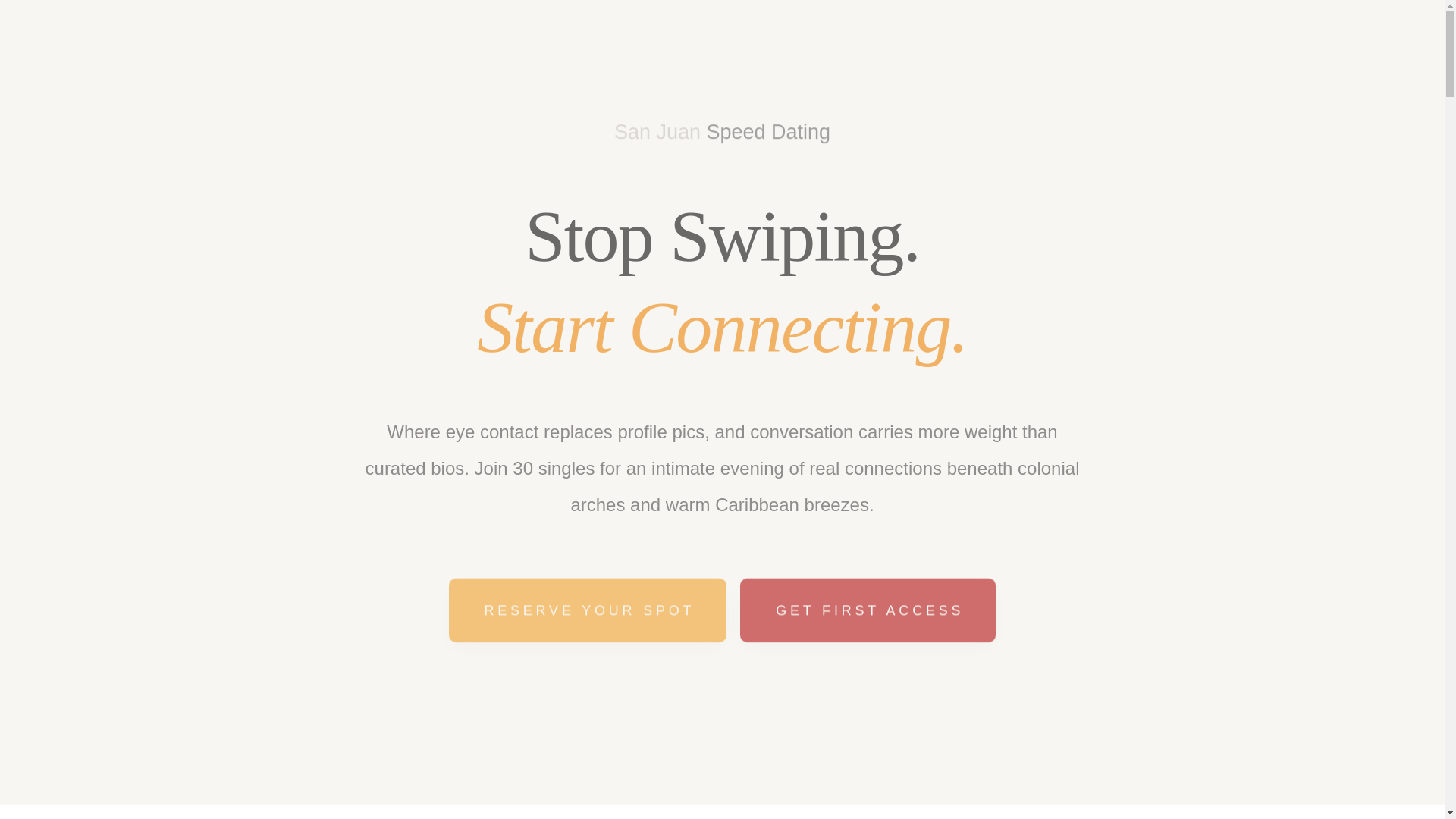 website screenshot of https://sanjuanspeeddating.com/