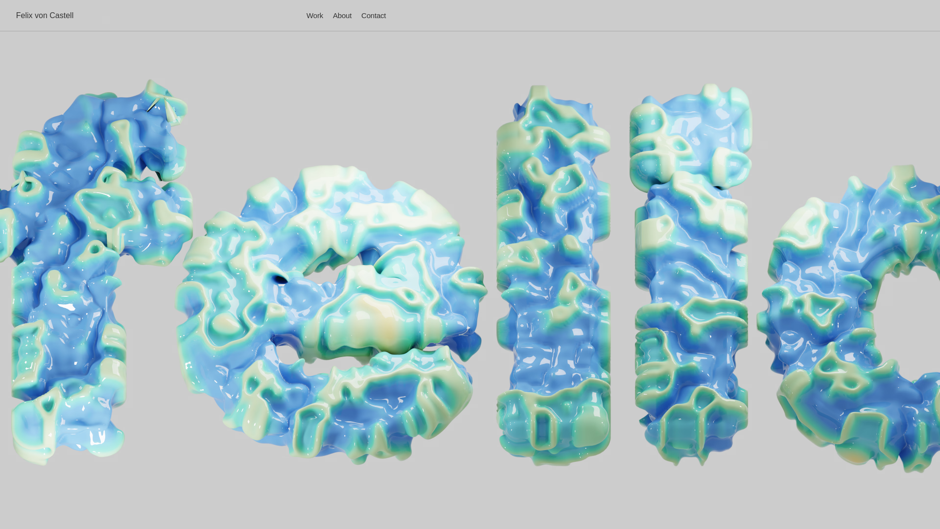 website screenshot of https://felixvoncastell.de/
