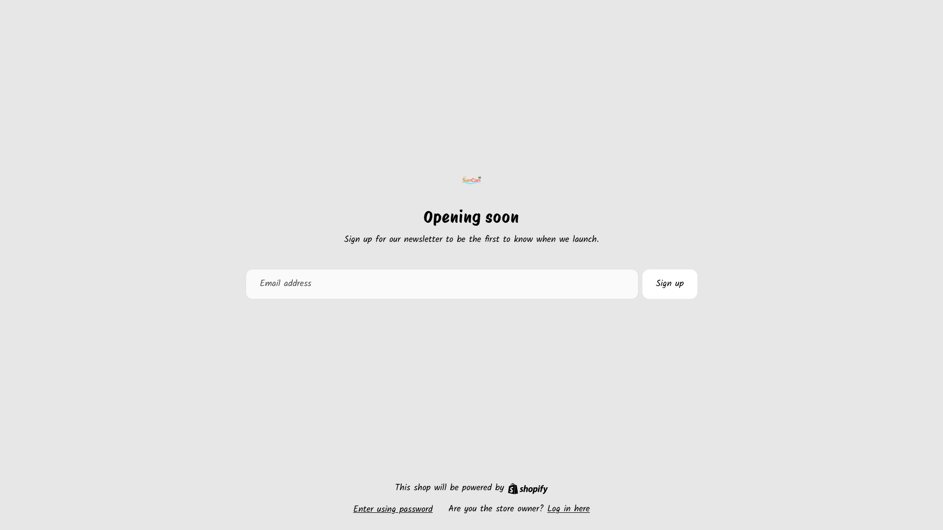 website screenshot of https://suncari.com/