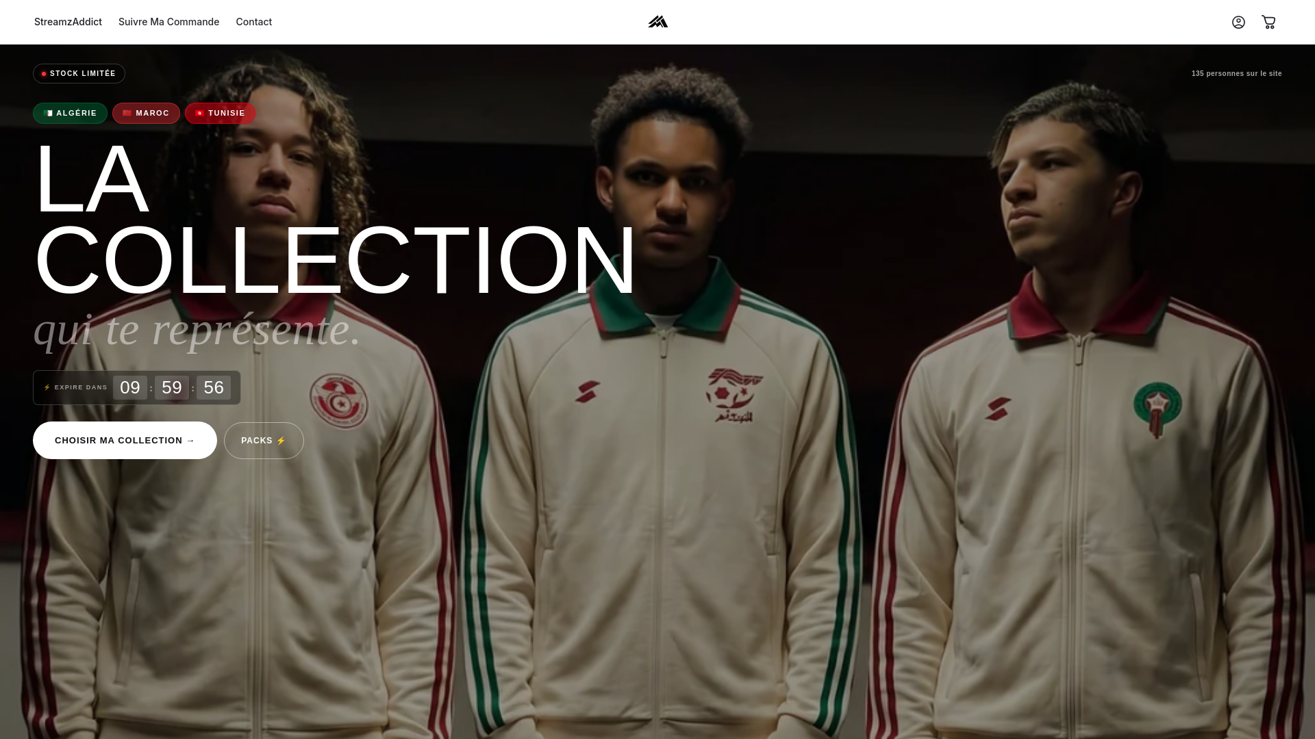 website screenshot of https://streamzaddict.com/