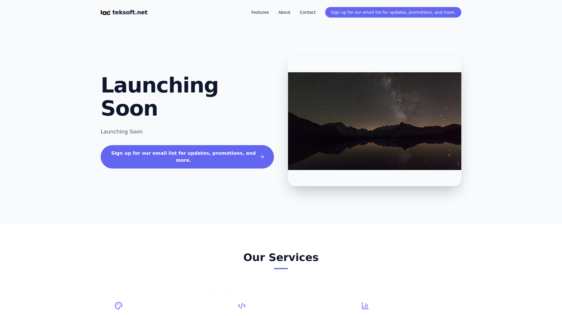 website screenshot of https://teksoft.pages.dev/