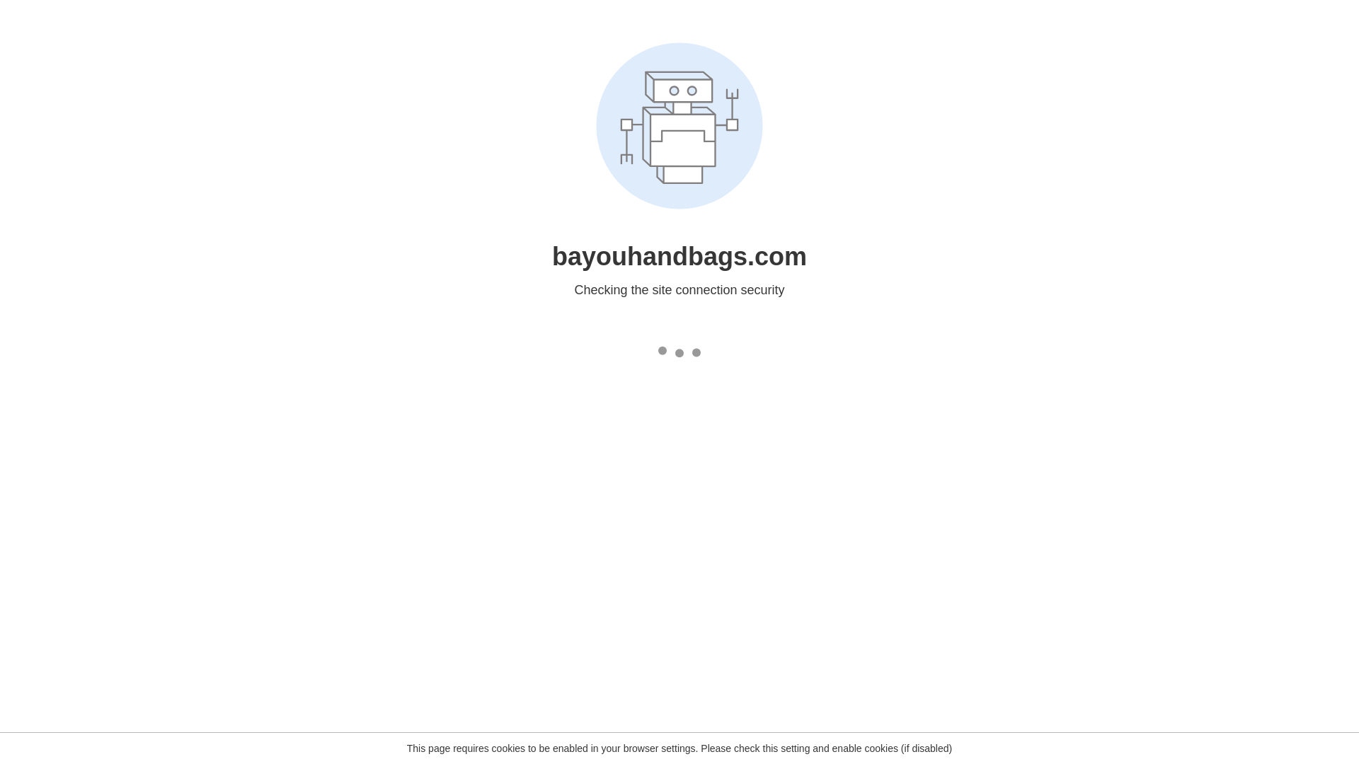 website screenshot of https://bayouhandbags.com/