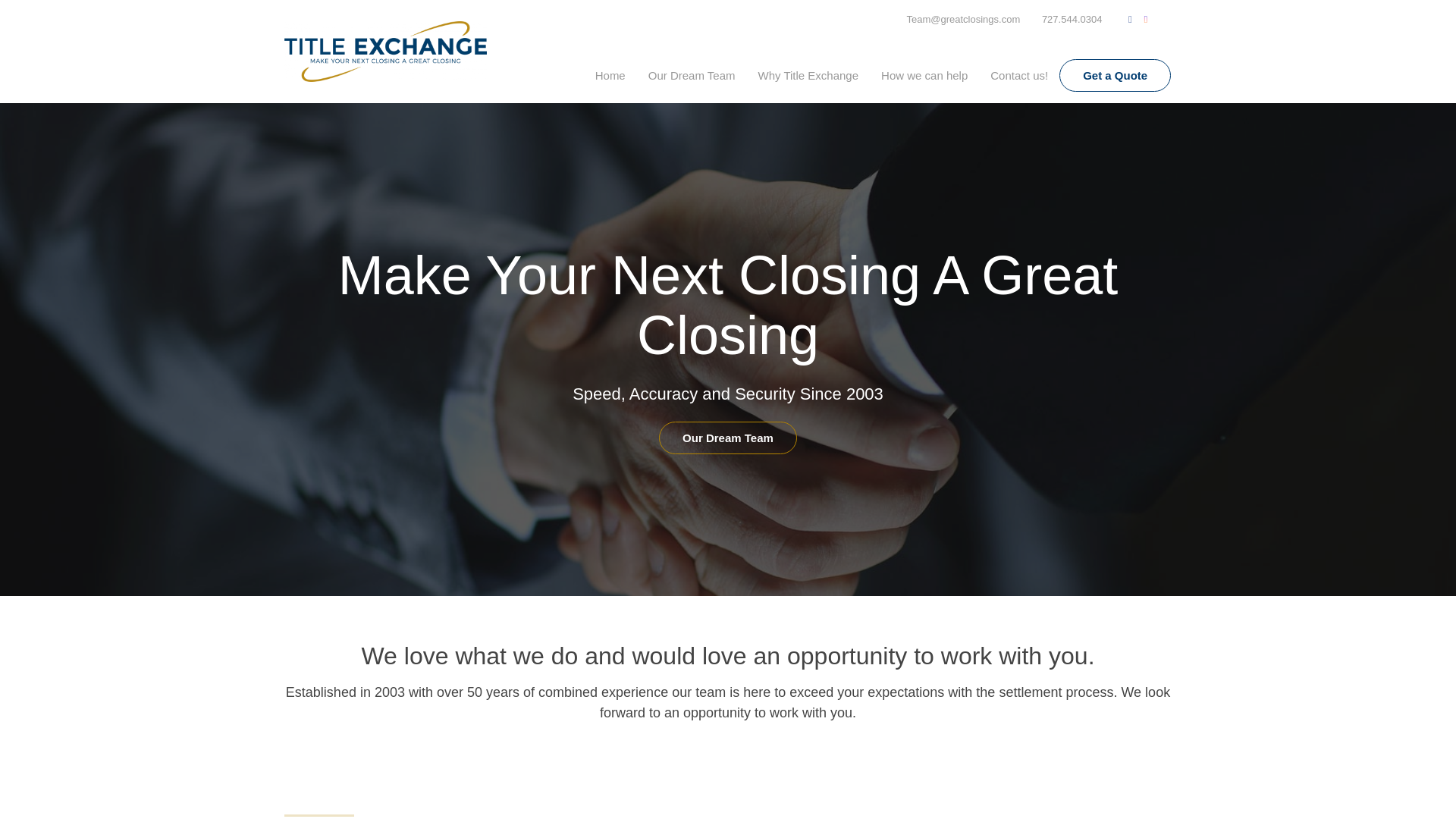 website screenshot of https://greatclosingsfl.com