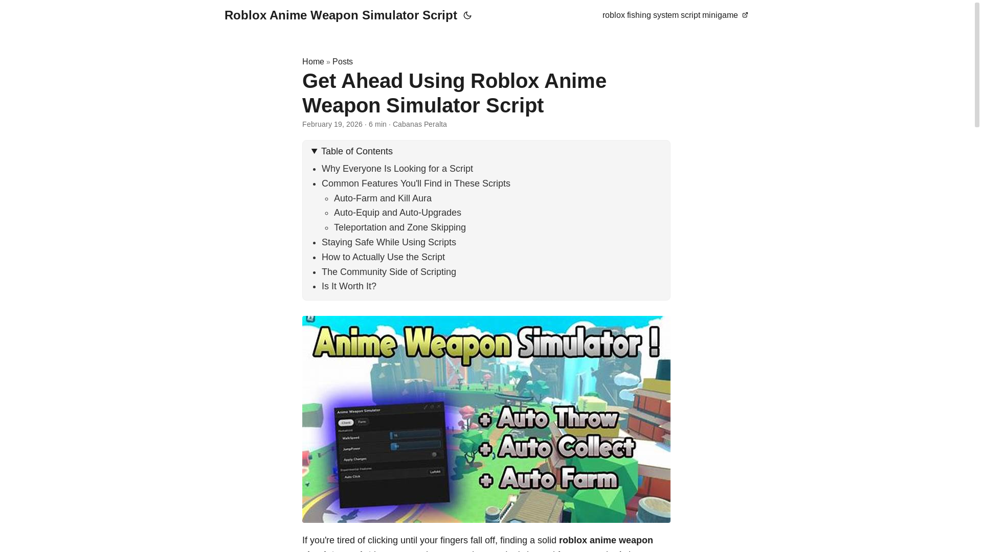 website screenshot of https://roblox-anime-weapon-simulator-script.pages.dev/