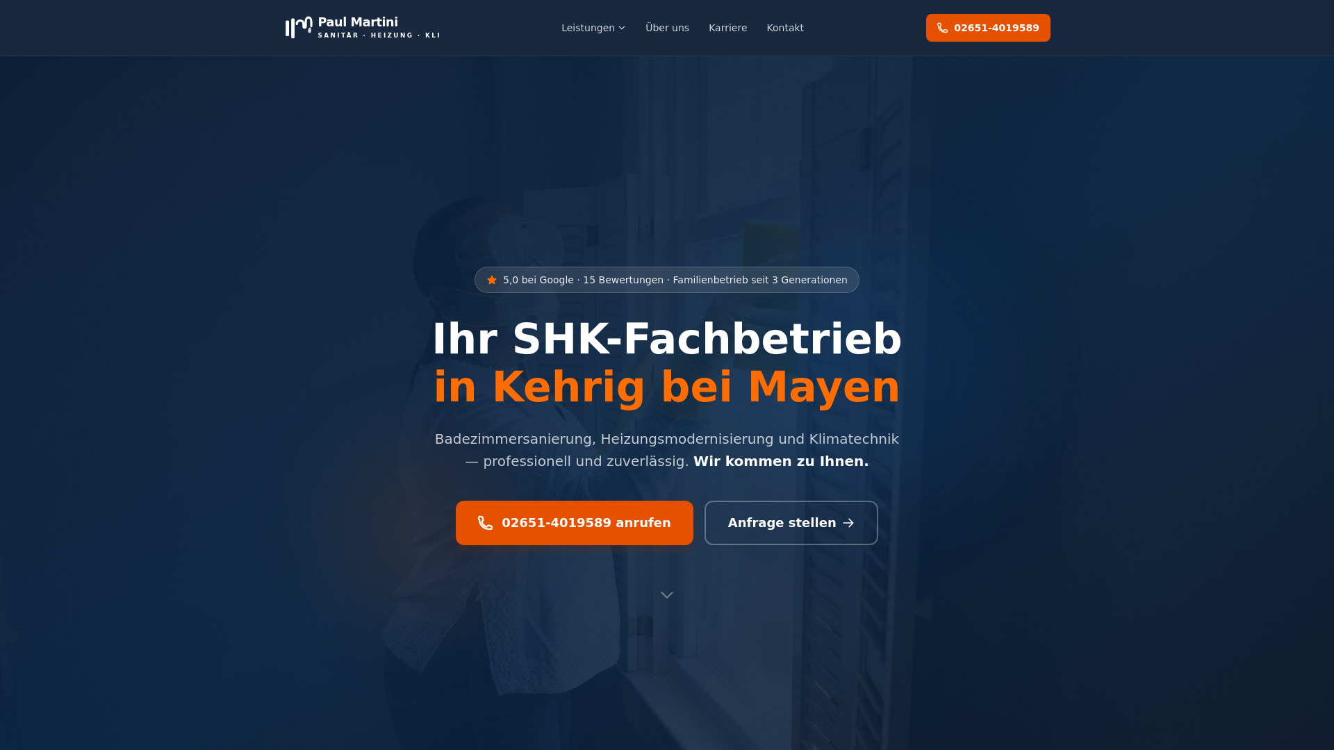 website screenshot of https://paul-martini.pages.dev/