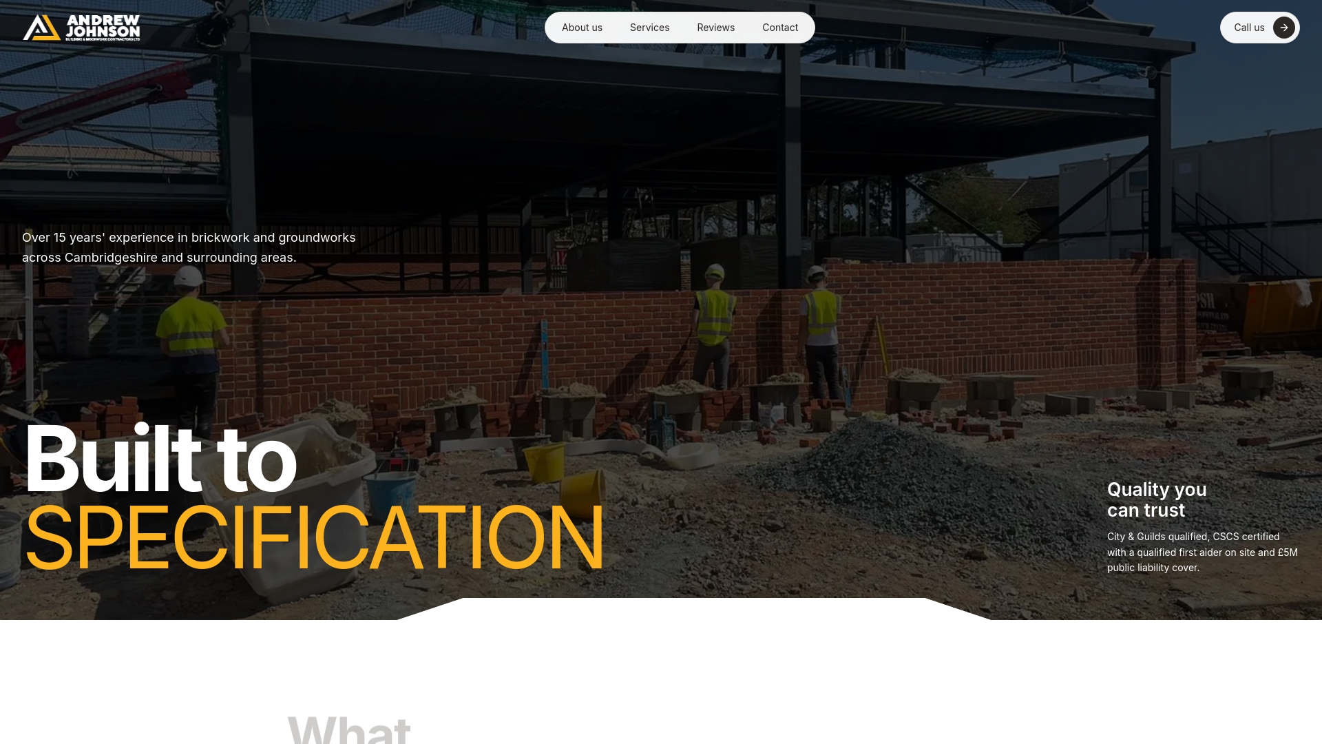 website screenshot of https://andrew-johnson.pages.dev/