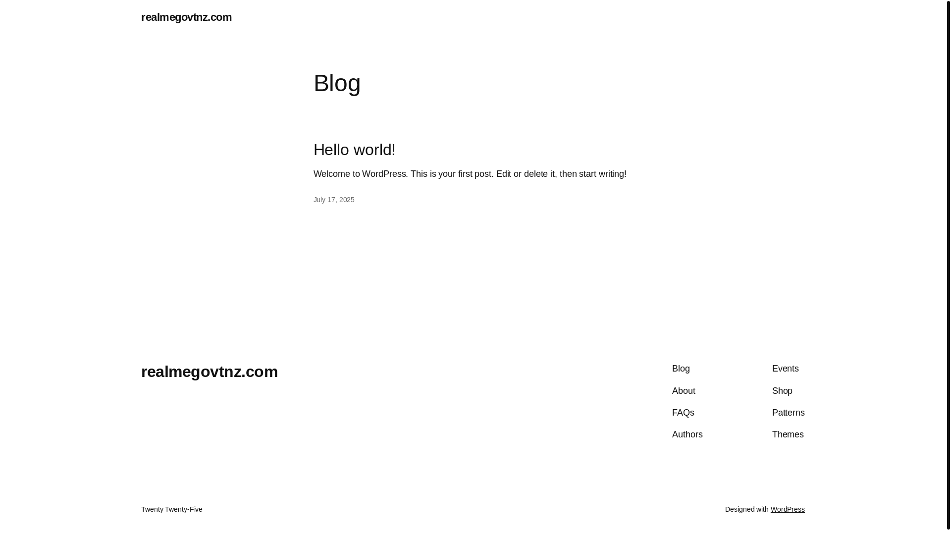 website screenshot of https://realmegovtnz.com/
