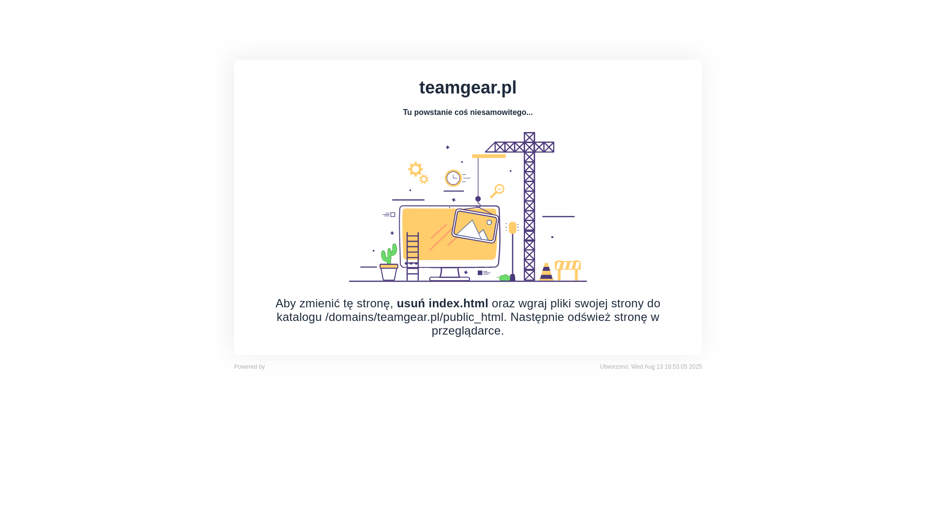 website screenshot of https://teamgear.pl/