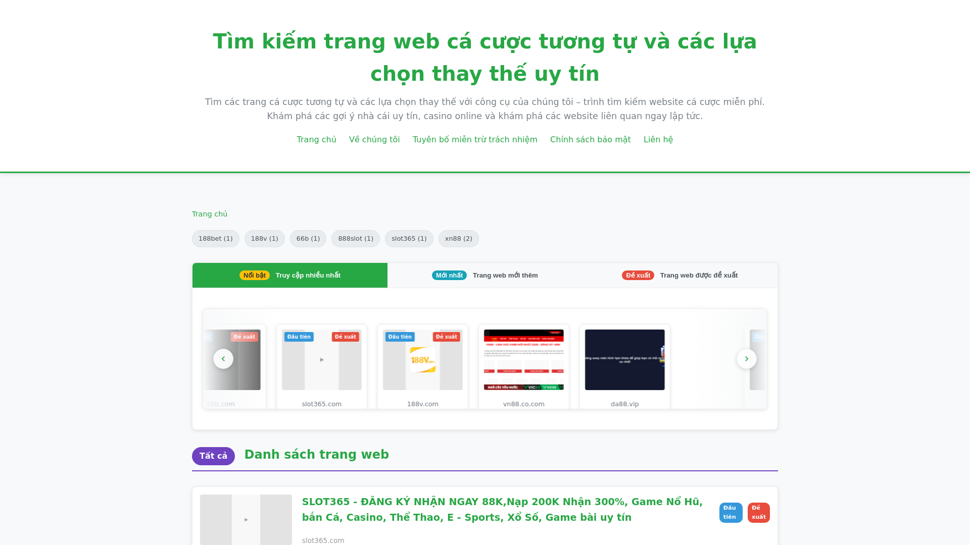 website screenshot of https://sitelikevn.com/