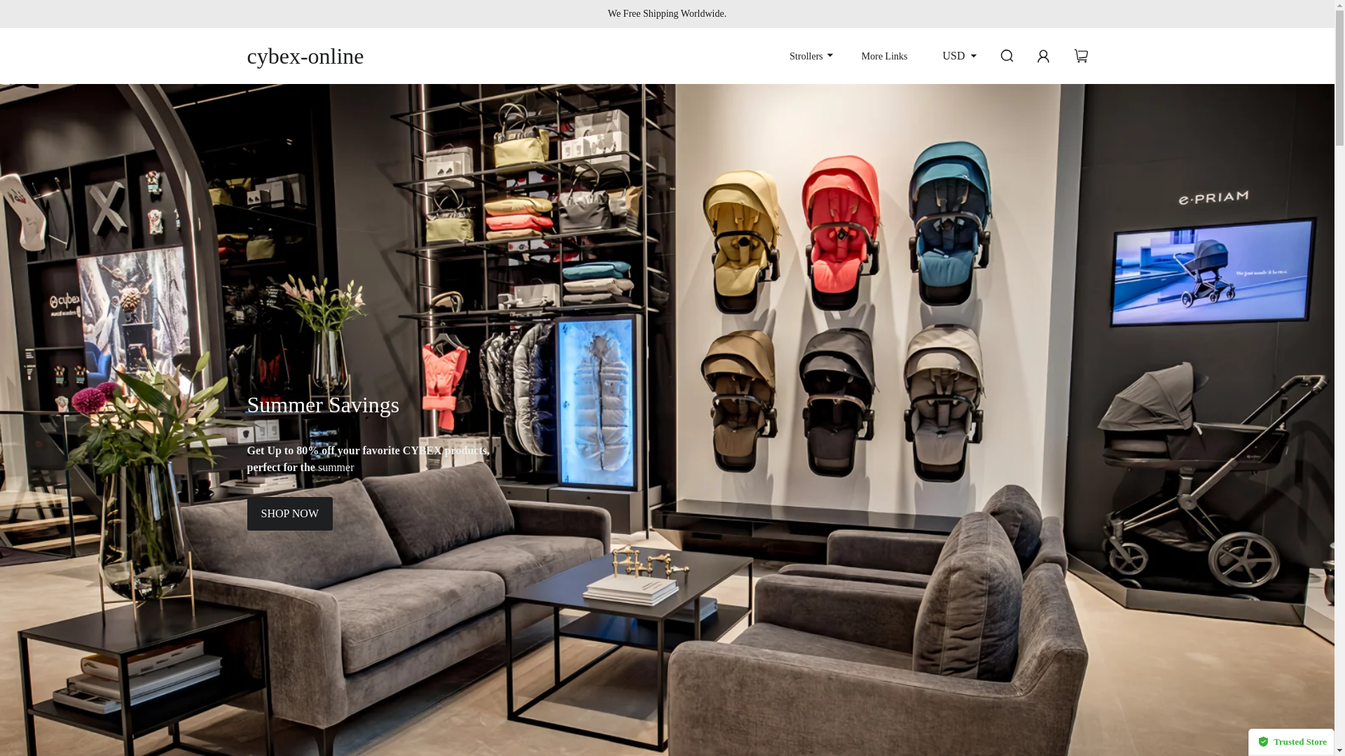 website screenshot of https://cybex-online-eur.top/