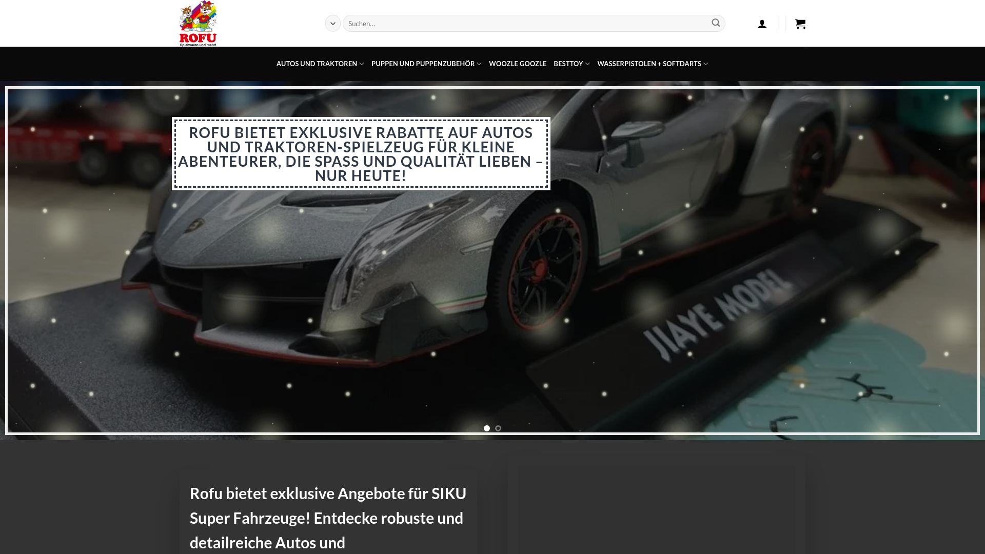website screenshot of https://neuheitenspielzeug.com/