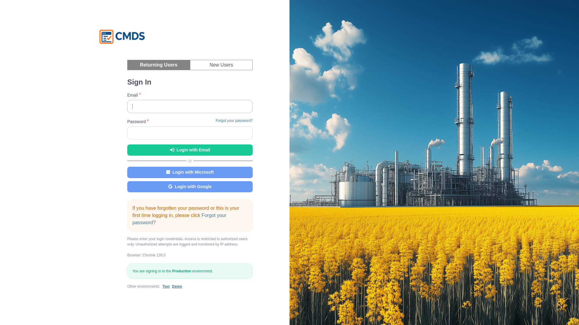 website screenshot of https://keyera.cmds.app/