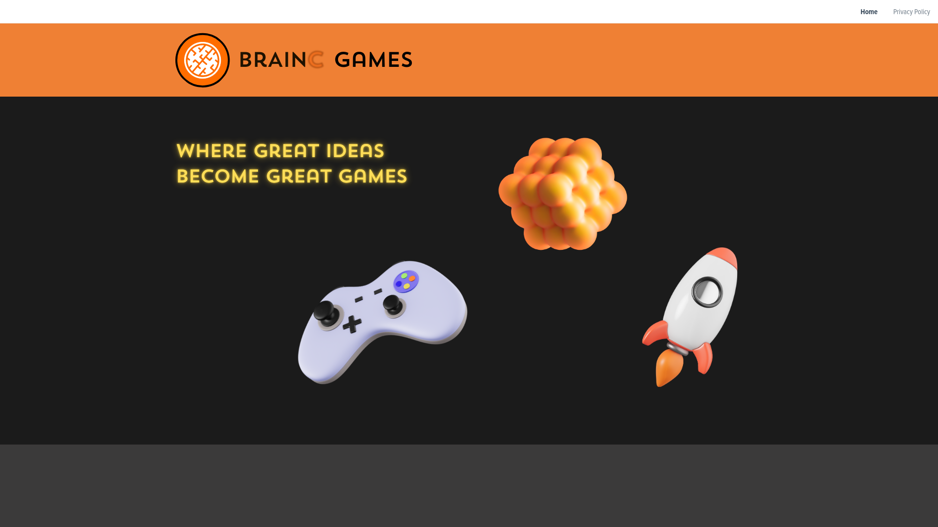website screenshot of https://braincgames.com/