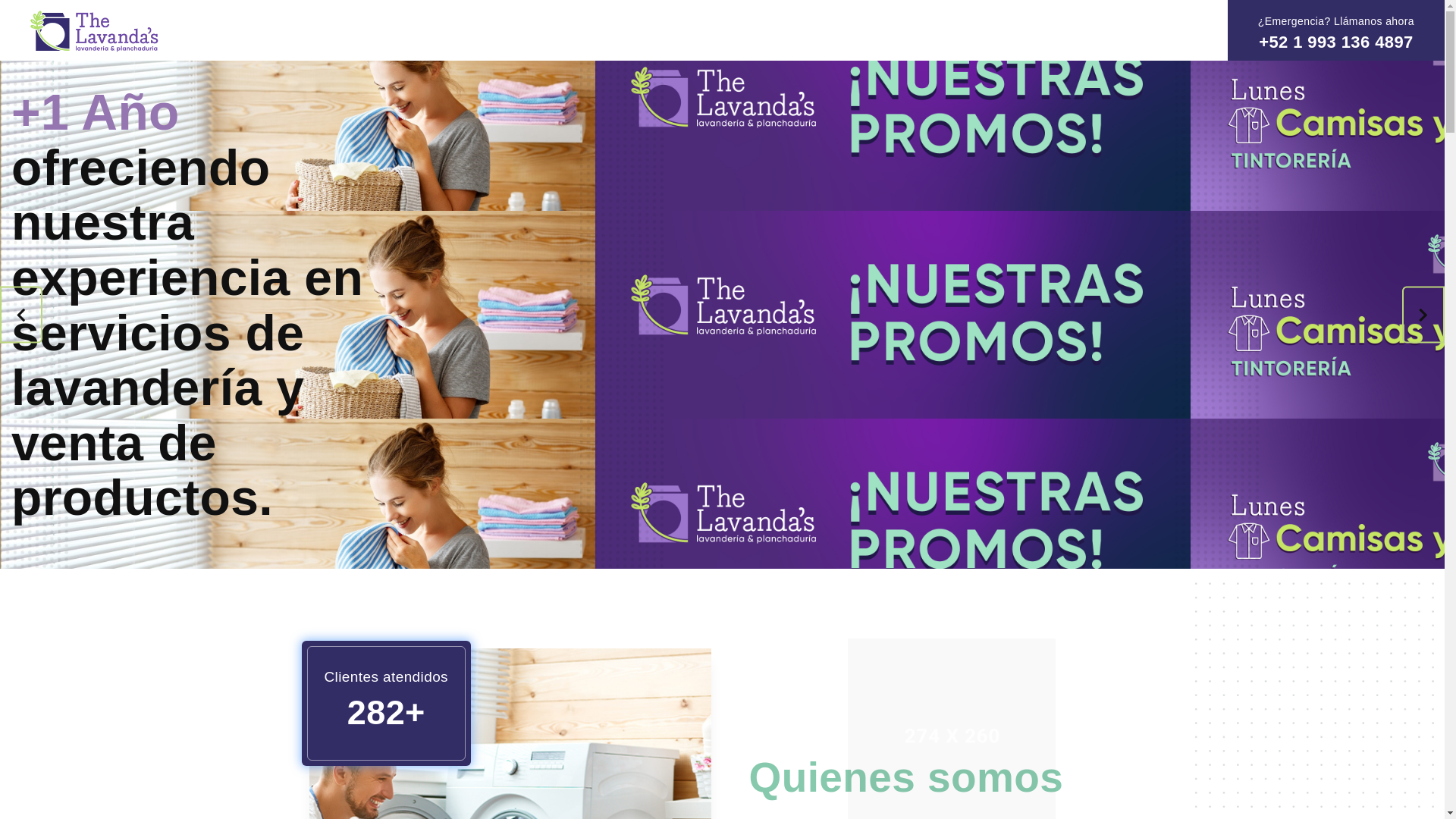 website screenshot of https://thelavandas.com/