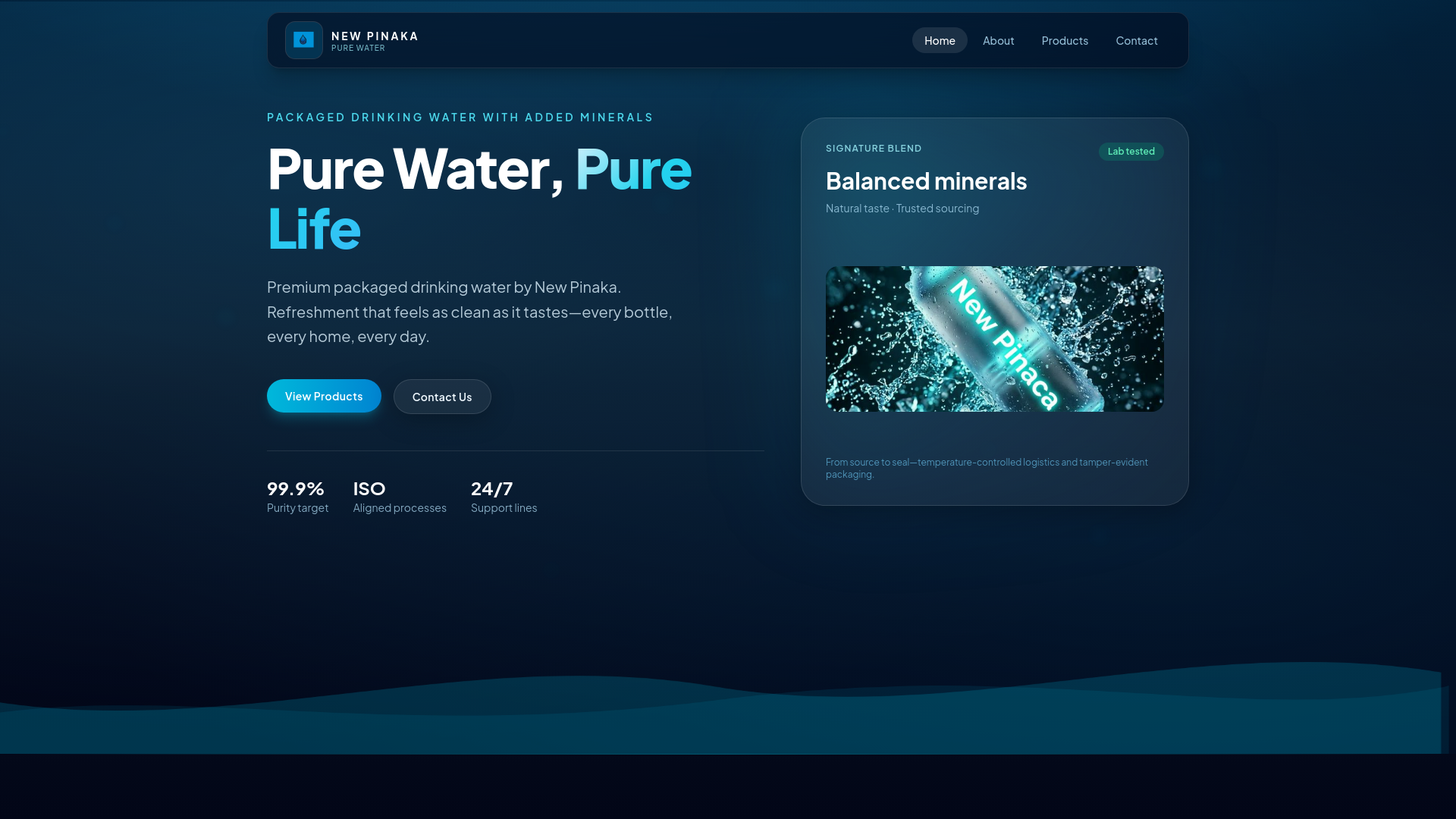 website screenshot of https://newpinaca.com/
