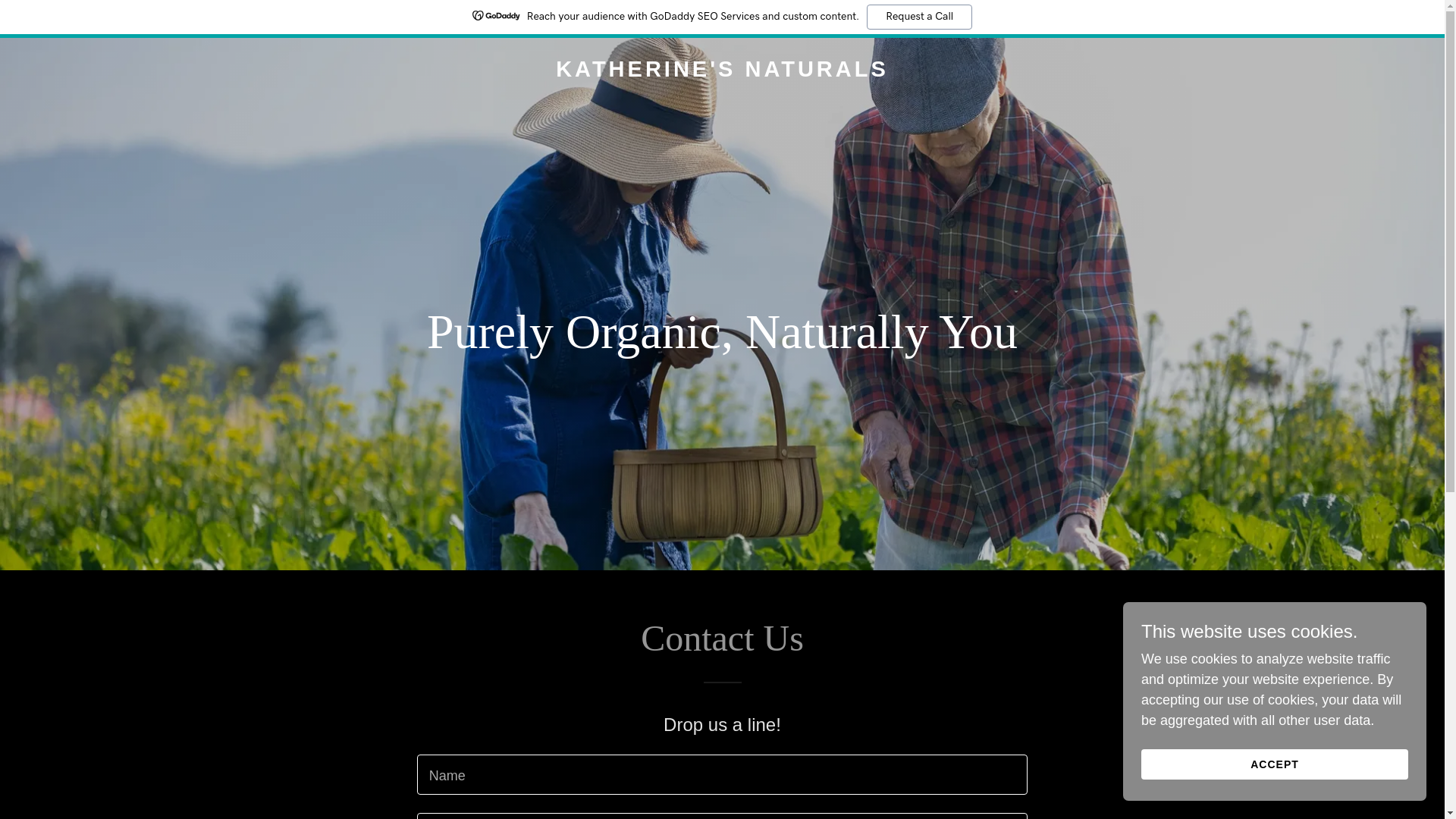 website screenshot of https://katherinesnaturals.com/