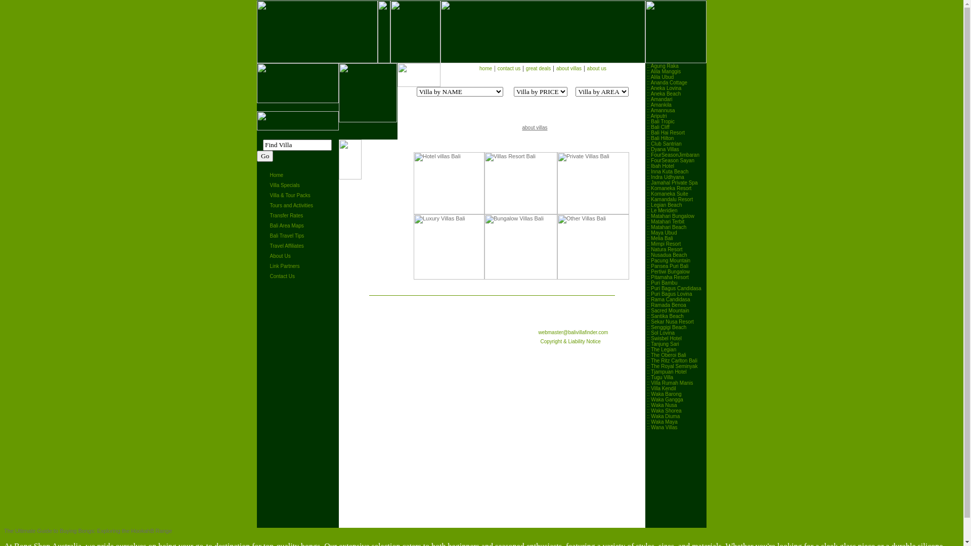 website screenshot of https://balivillafinder.pages.dev/