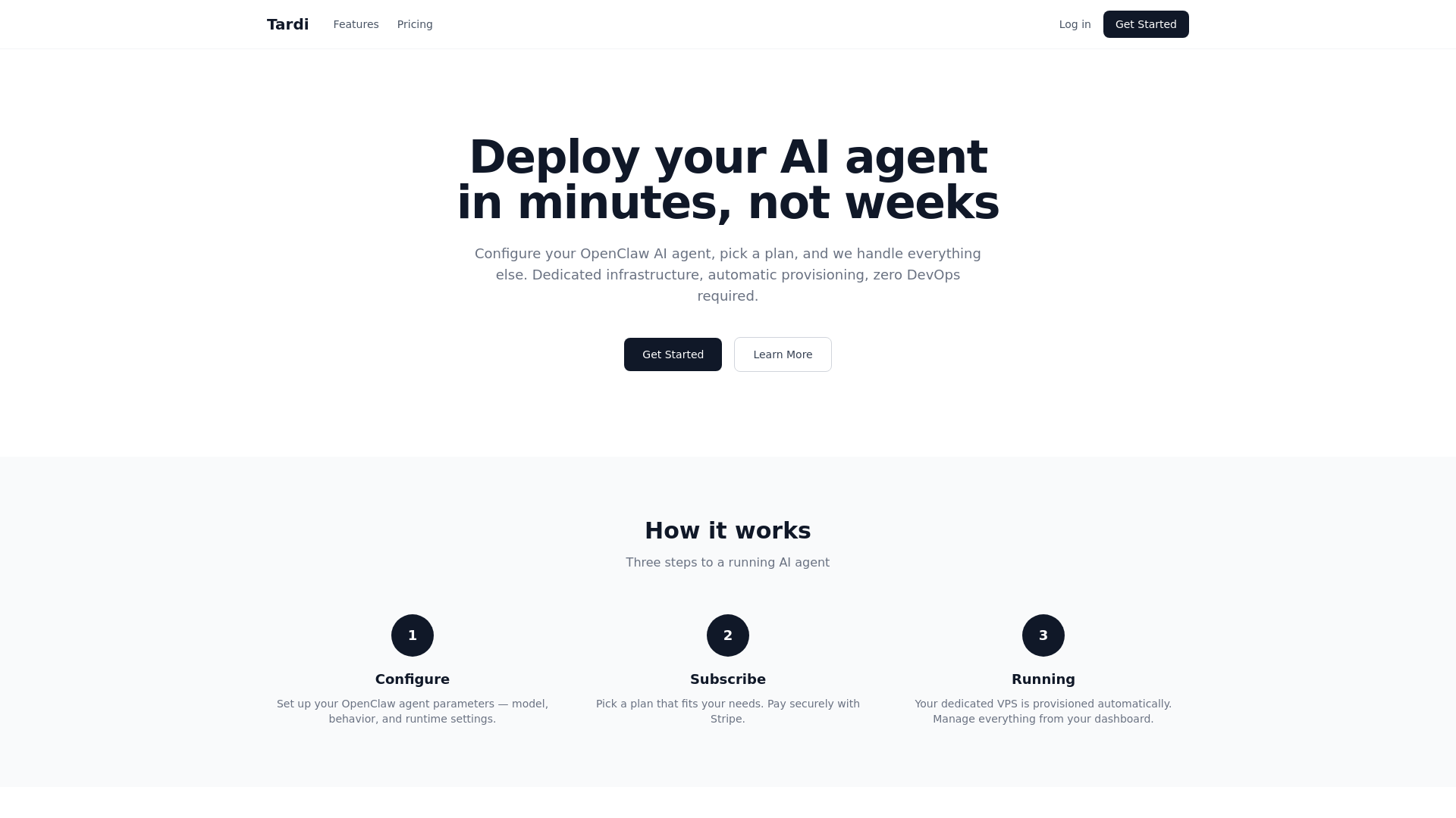 website screenshot of https://tardi-467.pages.dev/