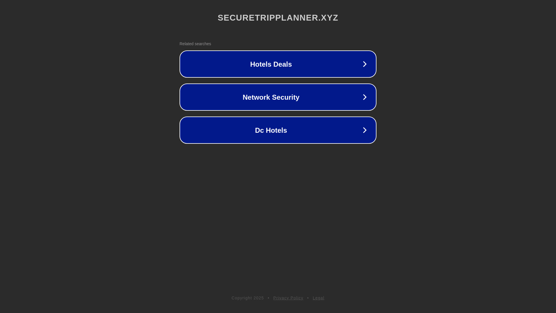 website screenshot of https://securetripplanner.xyz/