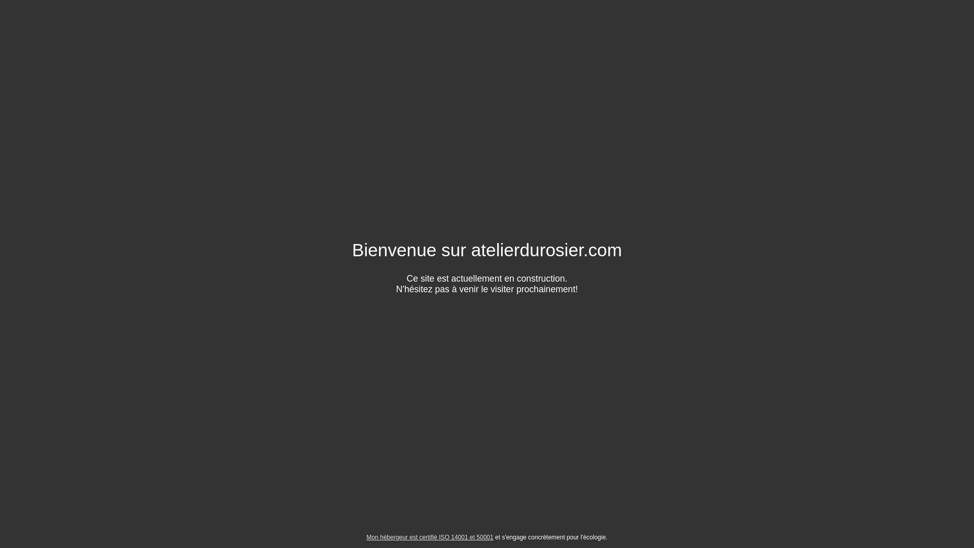 website screenshot of https://atelierdurosier.com/