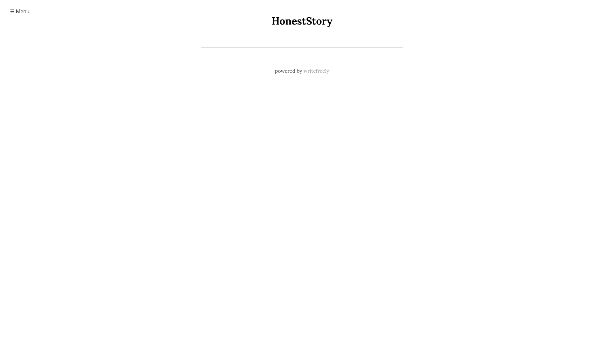 website screenshot of https://honest-story.com