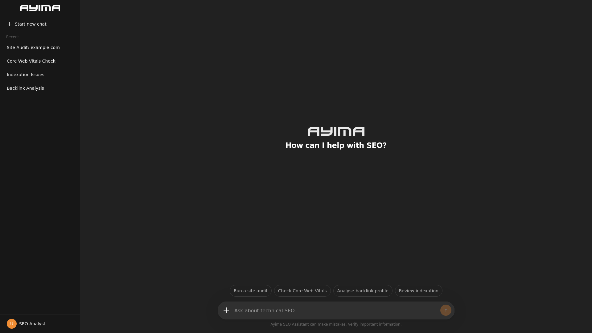 website screenshot of https://ayima-chat.pages.dev/
