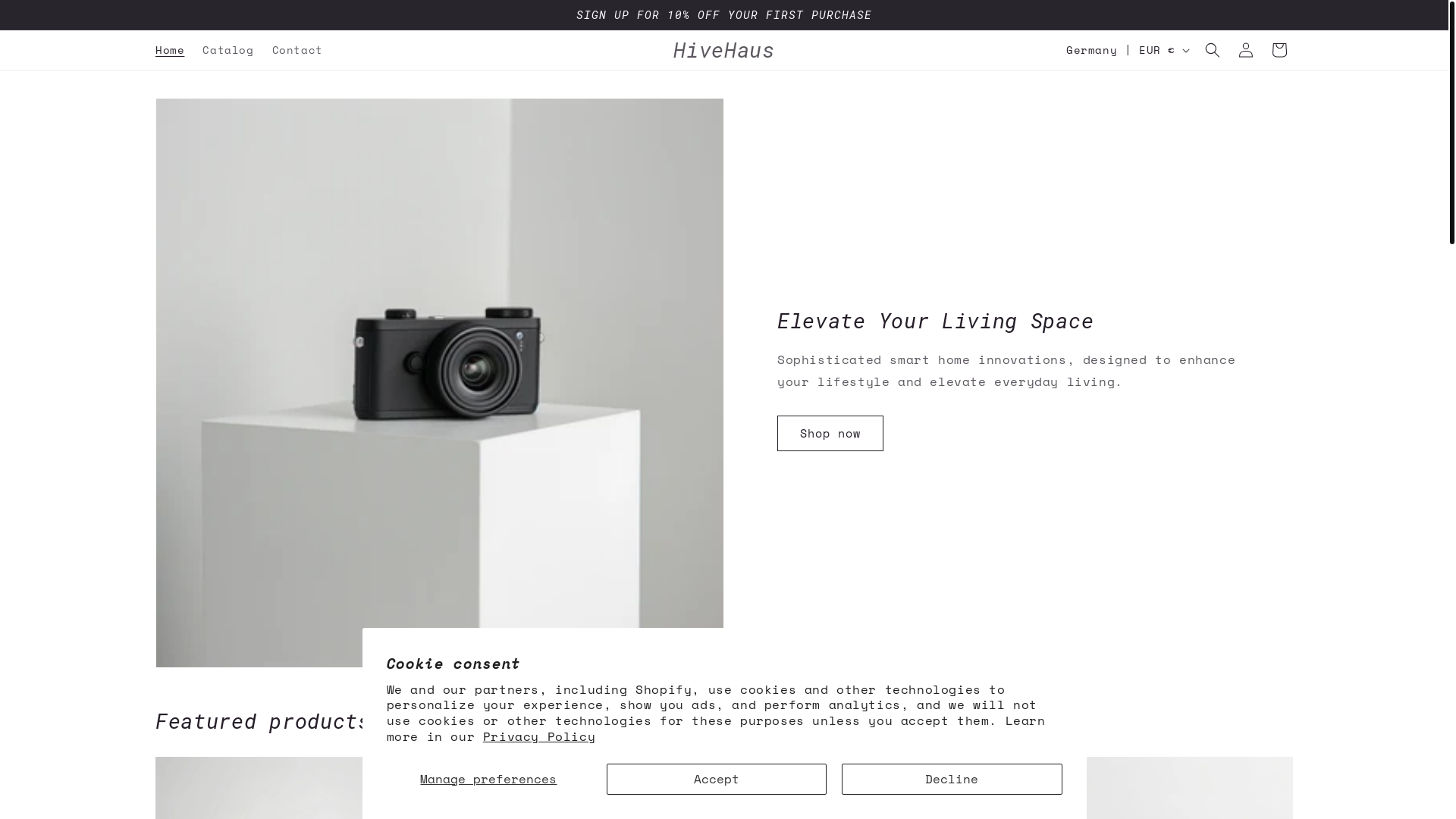 website screenshot of https://hivehaushub.com/