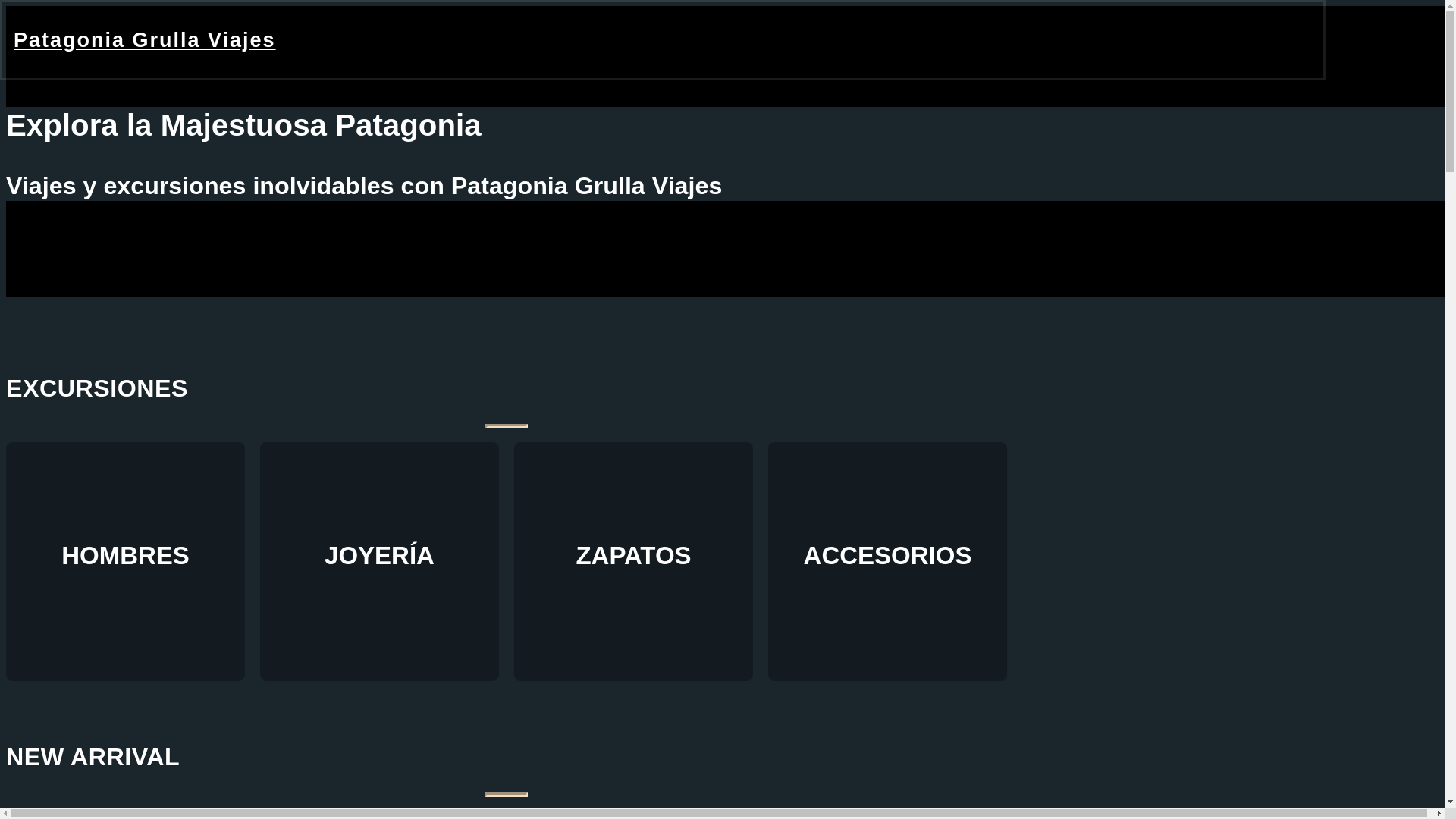 website screenshot of https://grullaviajespatagonia.com/