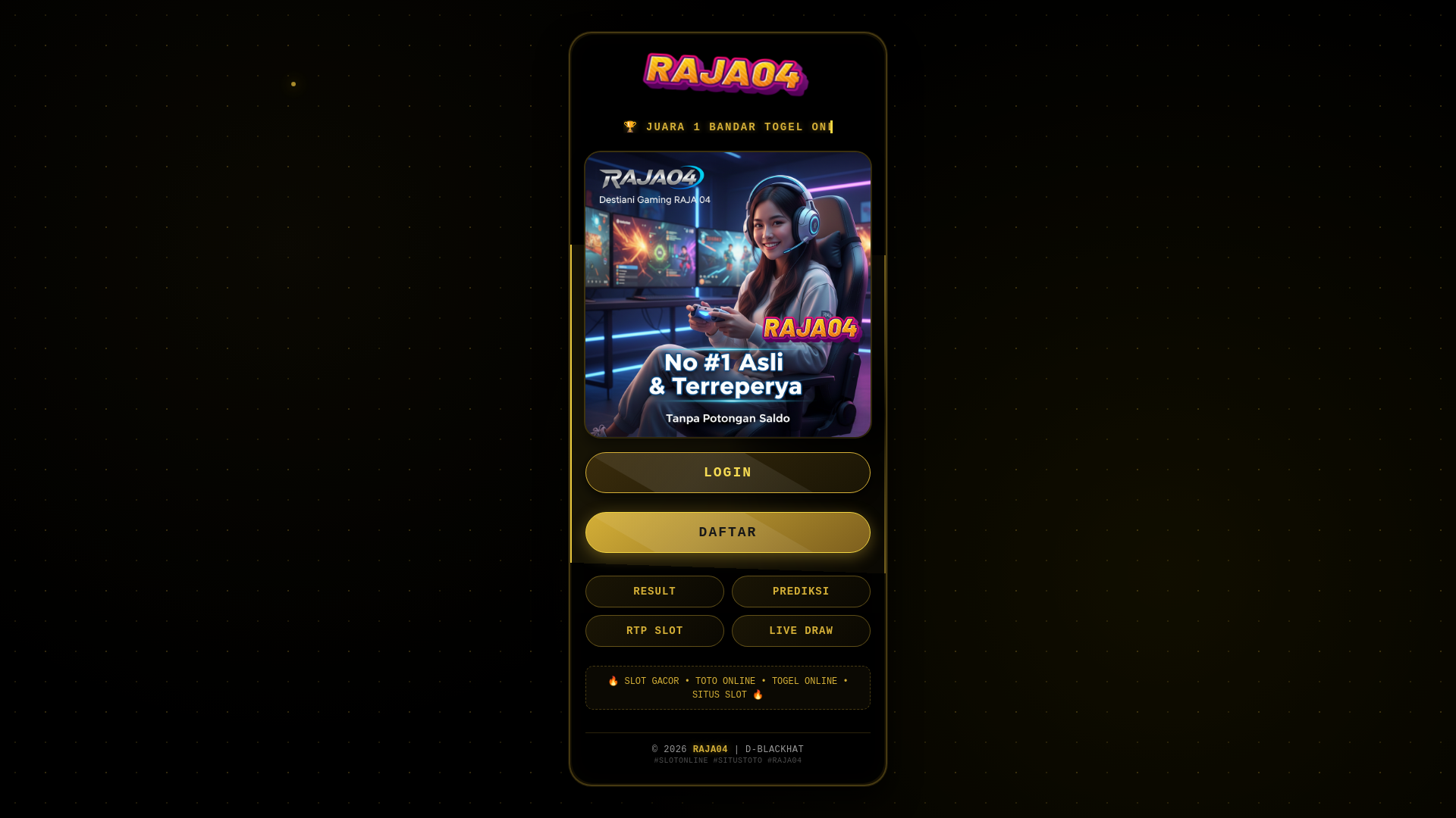 website screenshot of https://raja04-com.pages.dev/