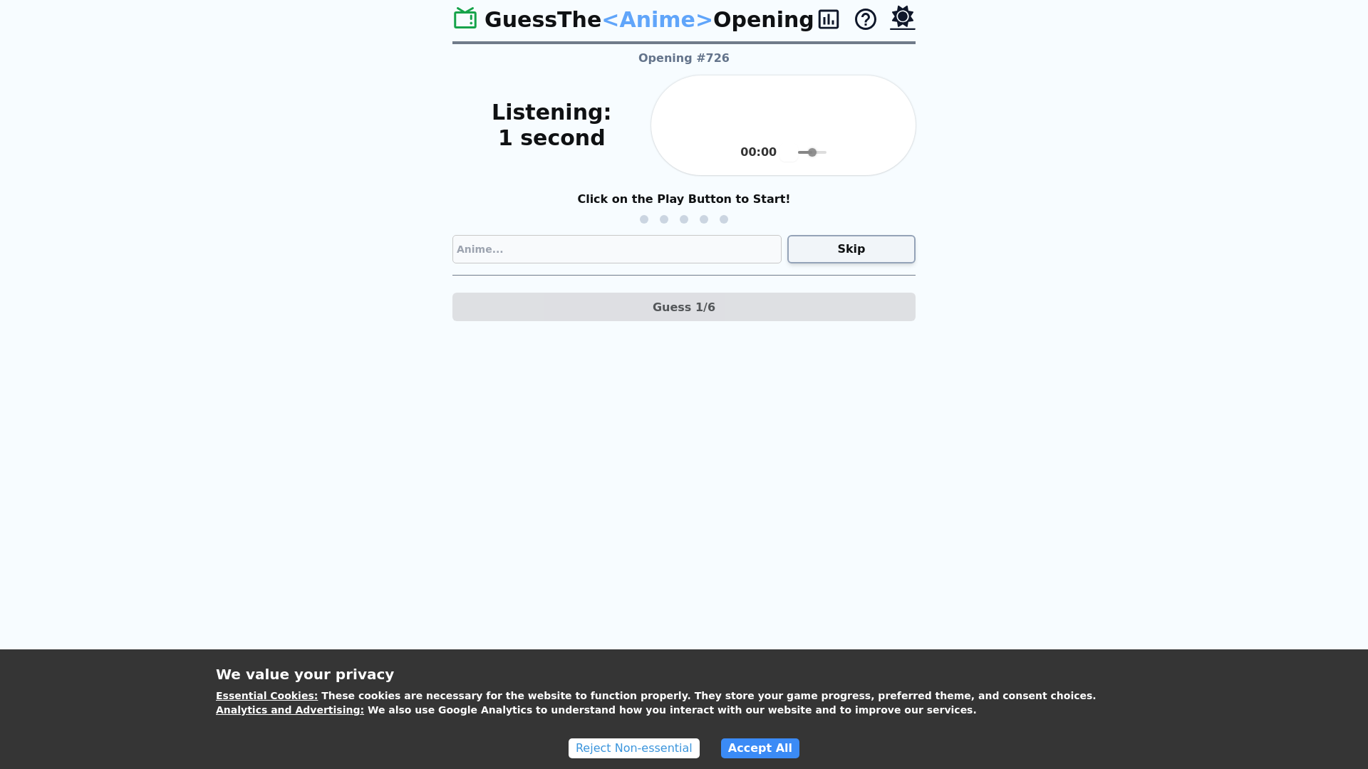website screenshot of https://guesstheopening.pages.dev/