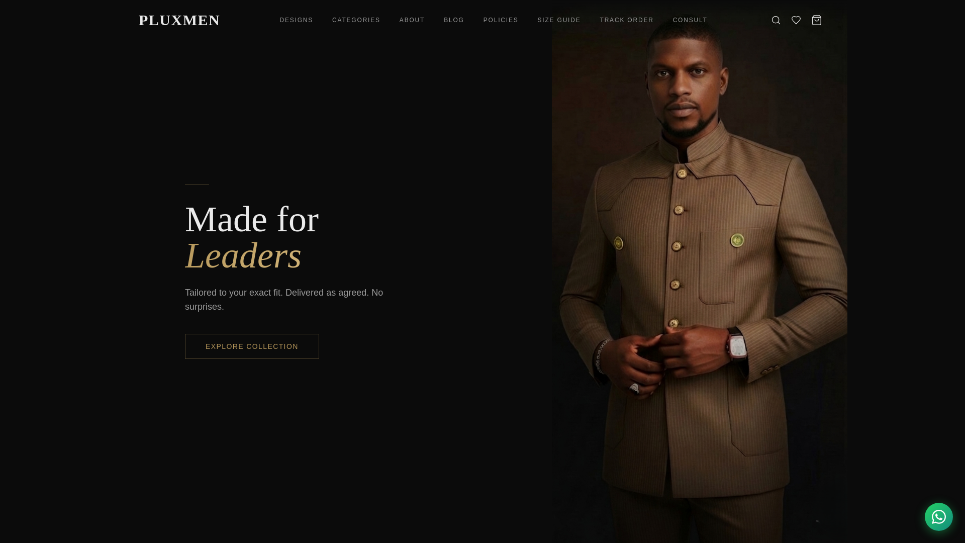 website screenshot of https://pluxmenstyles.com