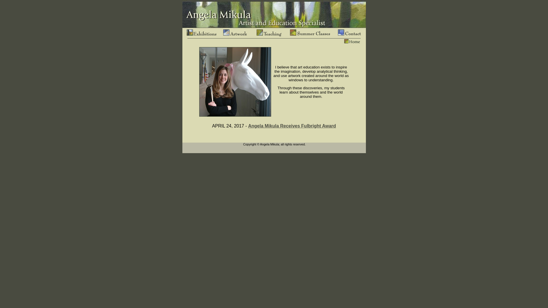 website screenshot of https://angelamikula.pages.dev/