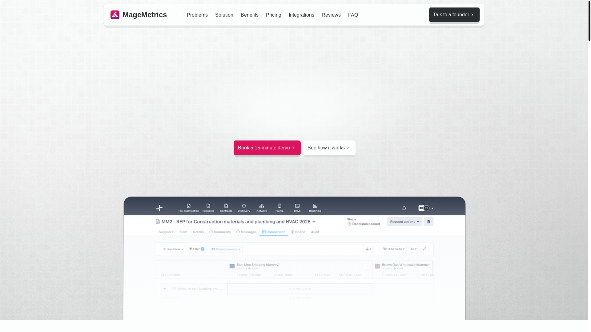 website screenshot of https://gomagemetrics.com/