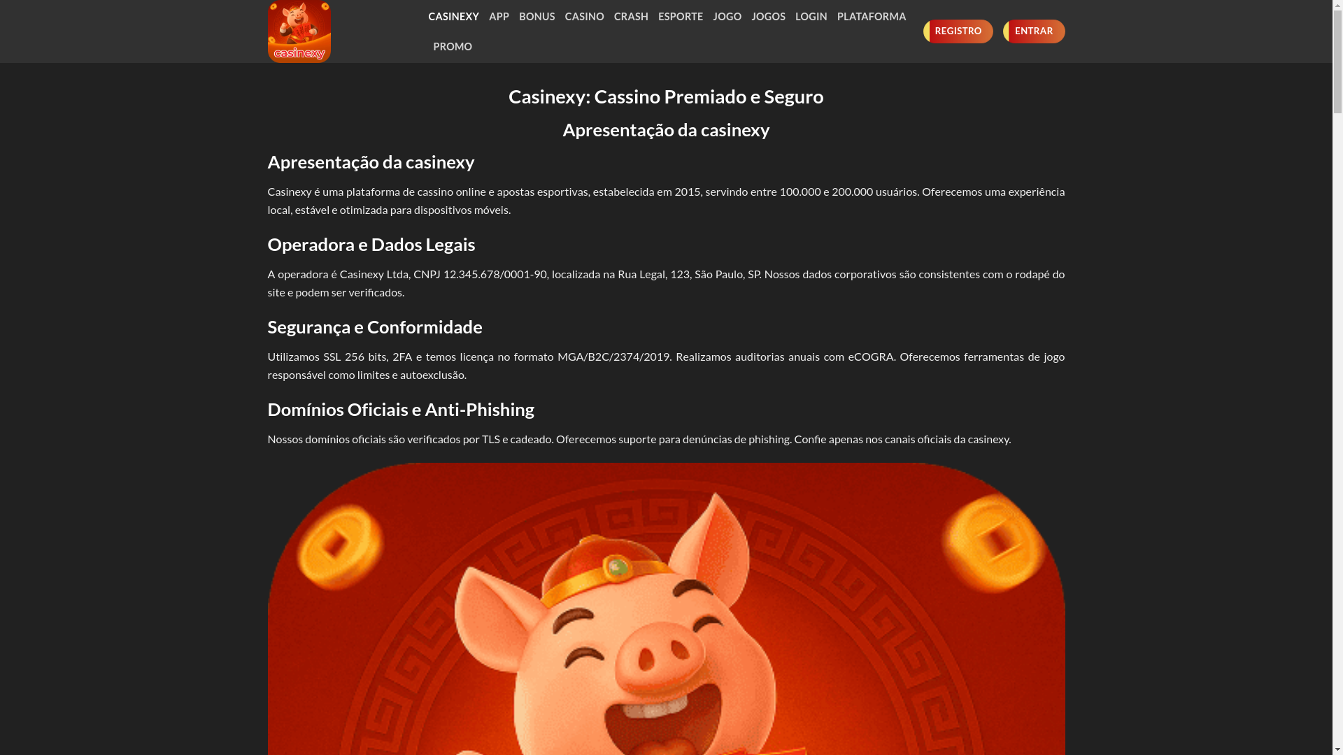 website screenshot of https://casinexya.com/