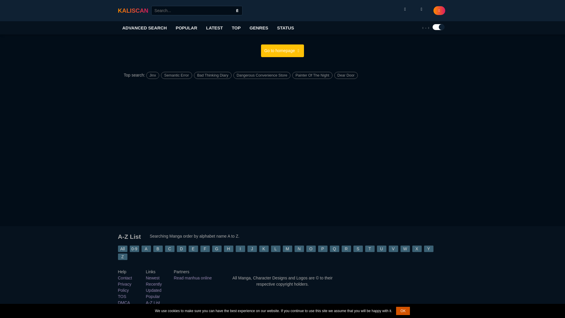 website screenshot of https://kaliscan.io