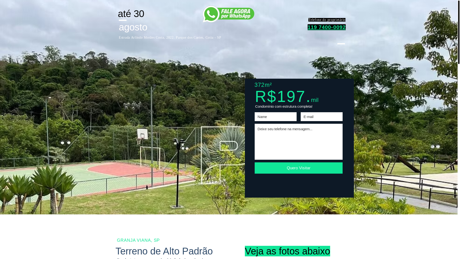 website screenshot of https://terrenocomprecobaixo.com.br/