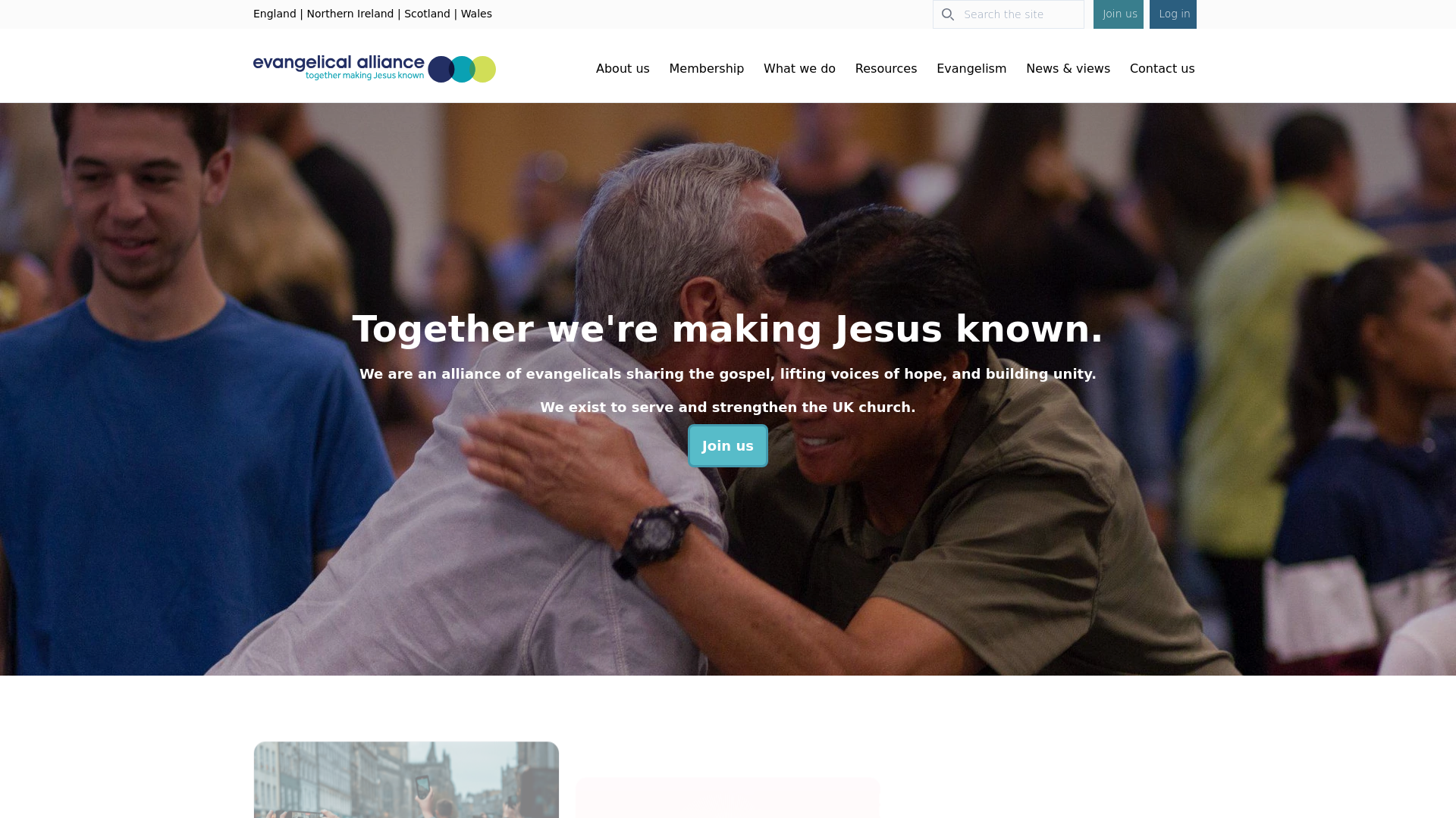 website screenshot of https://eauk.org/