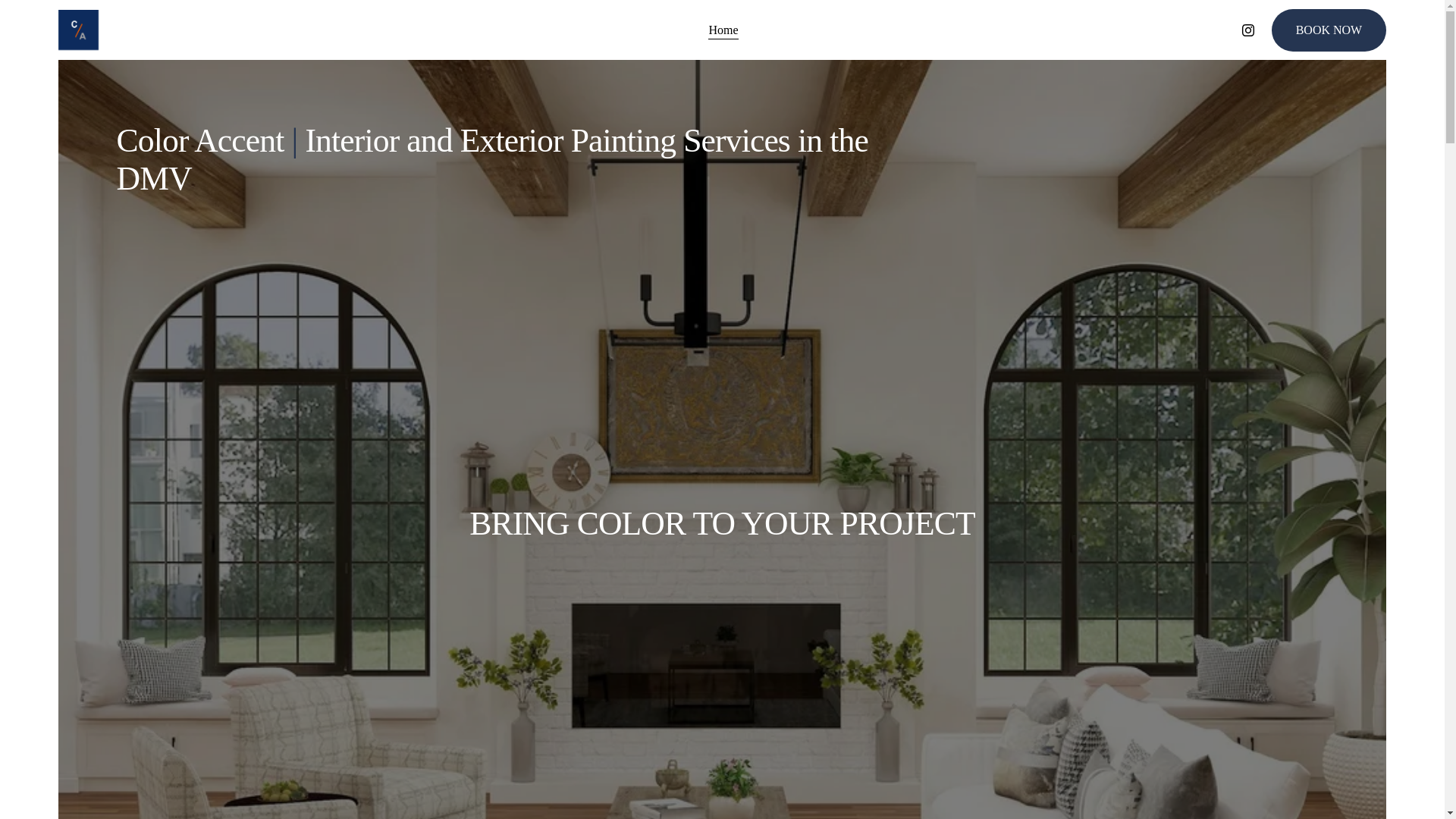 website screenshot of https://coloraccentpainting.com/